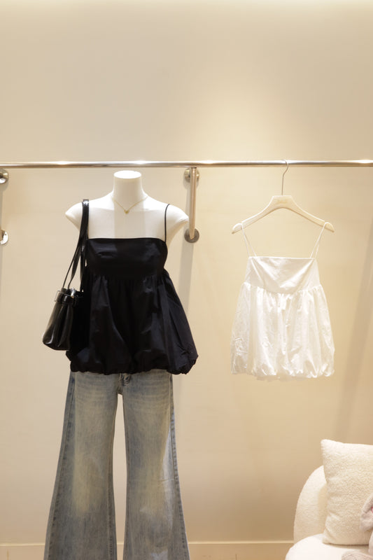 MH puff flowy top