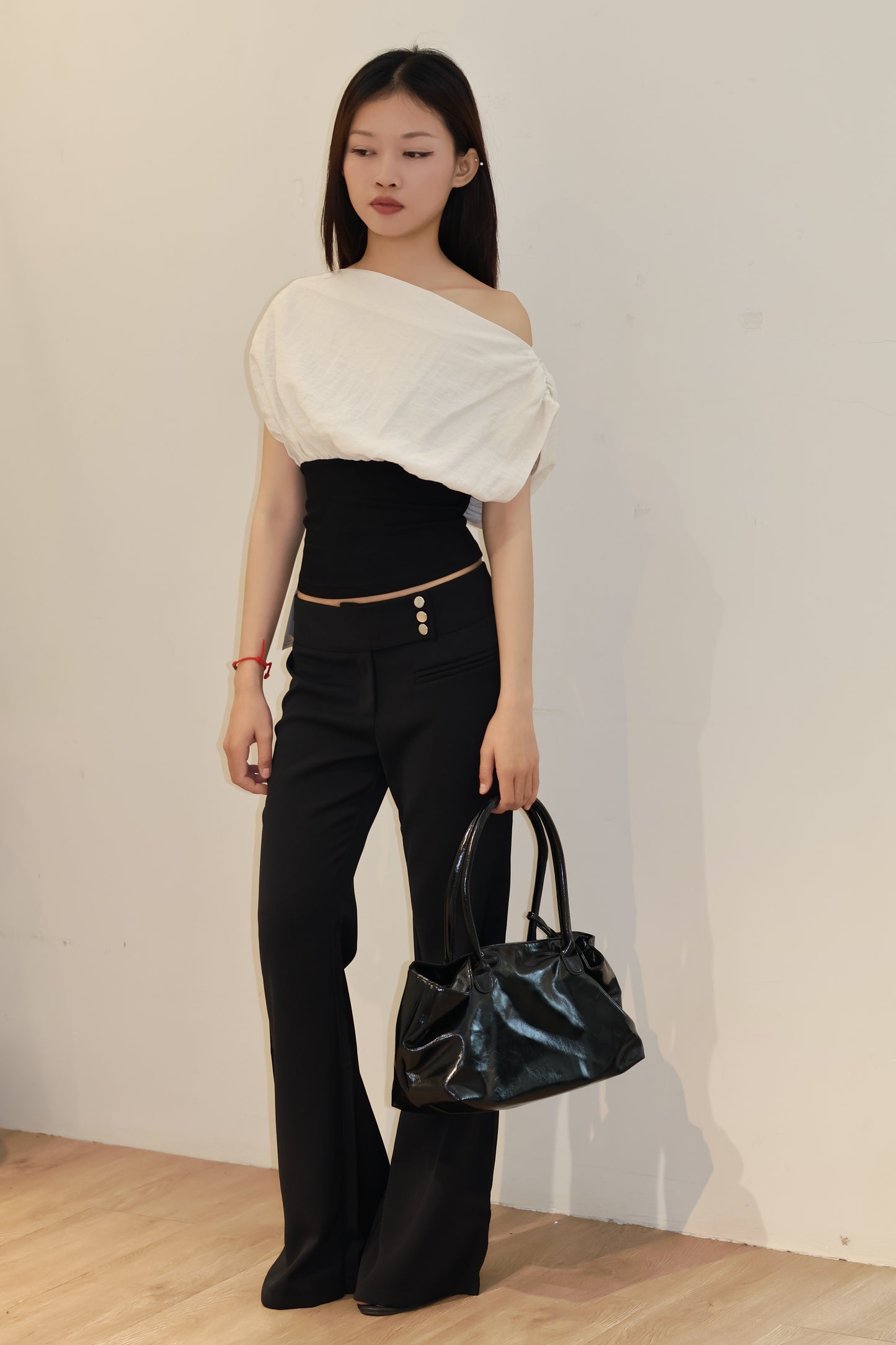 WASIT CINCH LINEN TOP