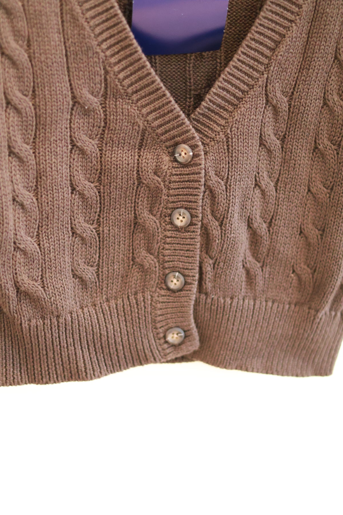 BRANDY MELVILLE ZOA CARDIGAN- MOCHA