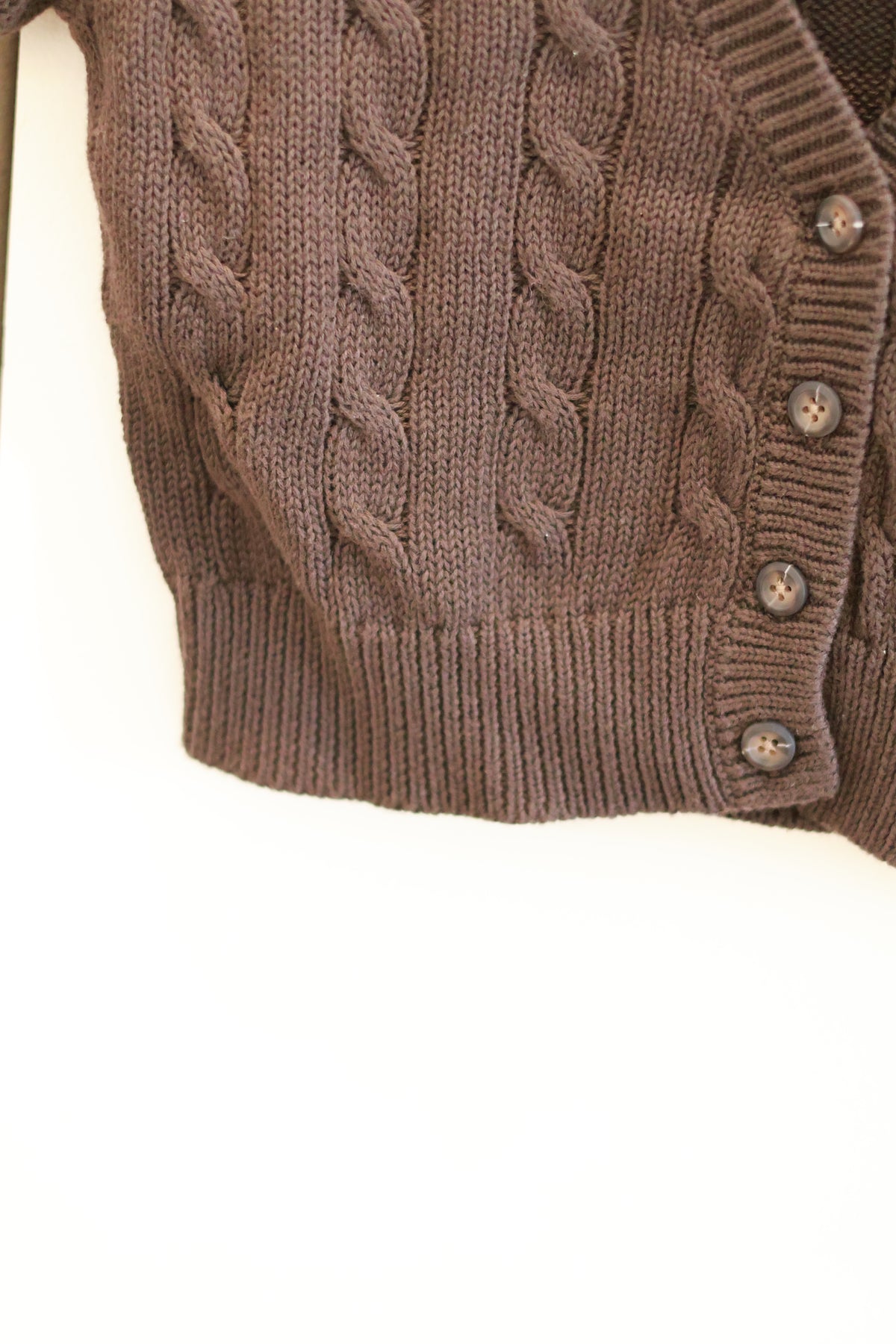 BRANDY MELVILLE ZOA CARDIGAN- MOCHA