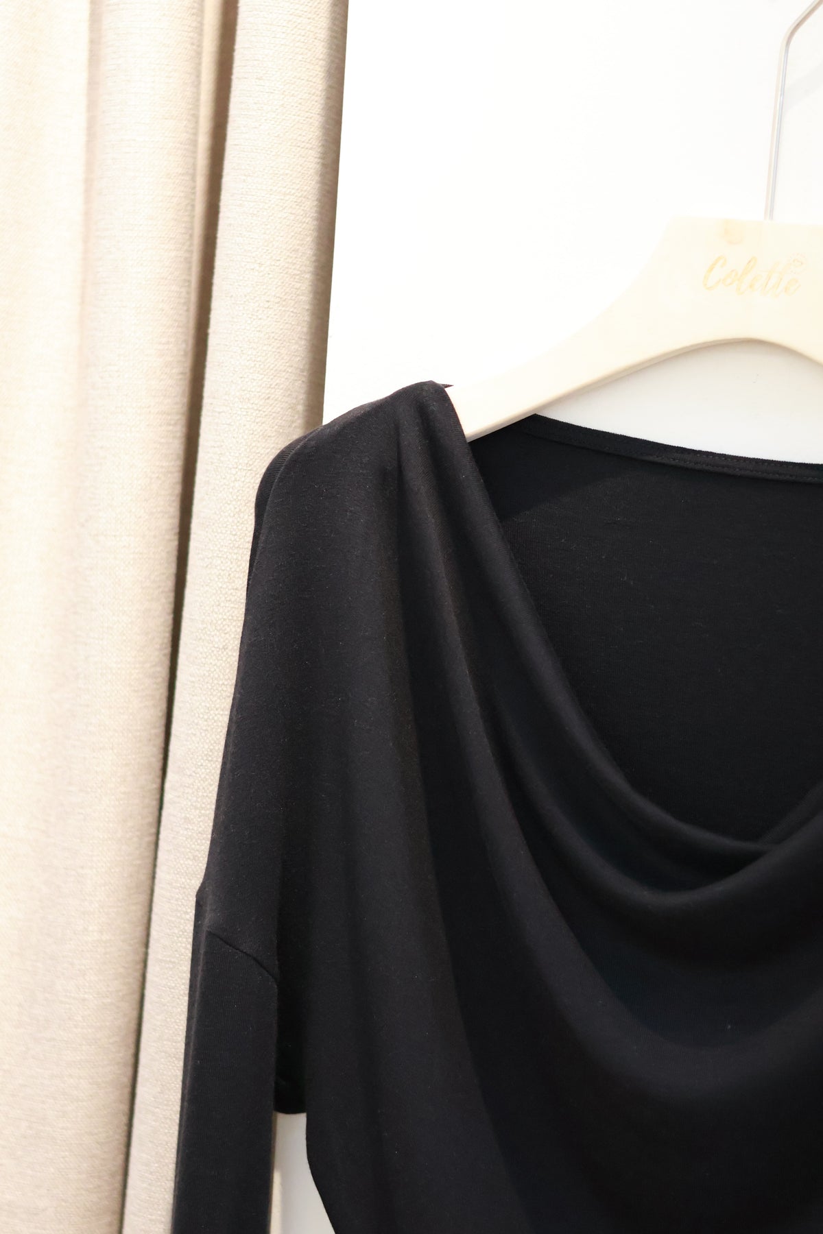AUD Cowl Neck Long Sleeve Knit Top
