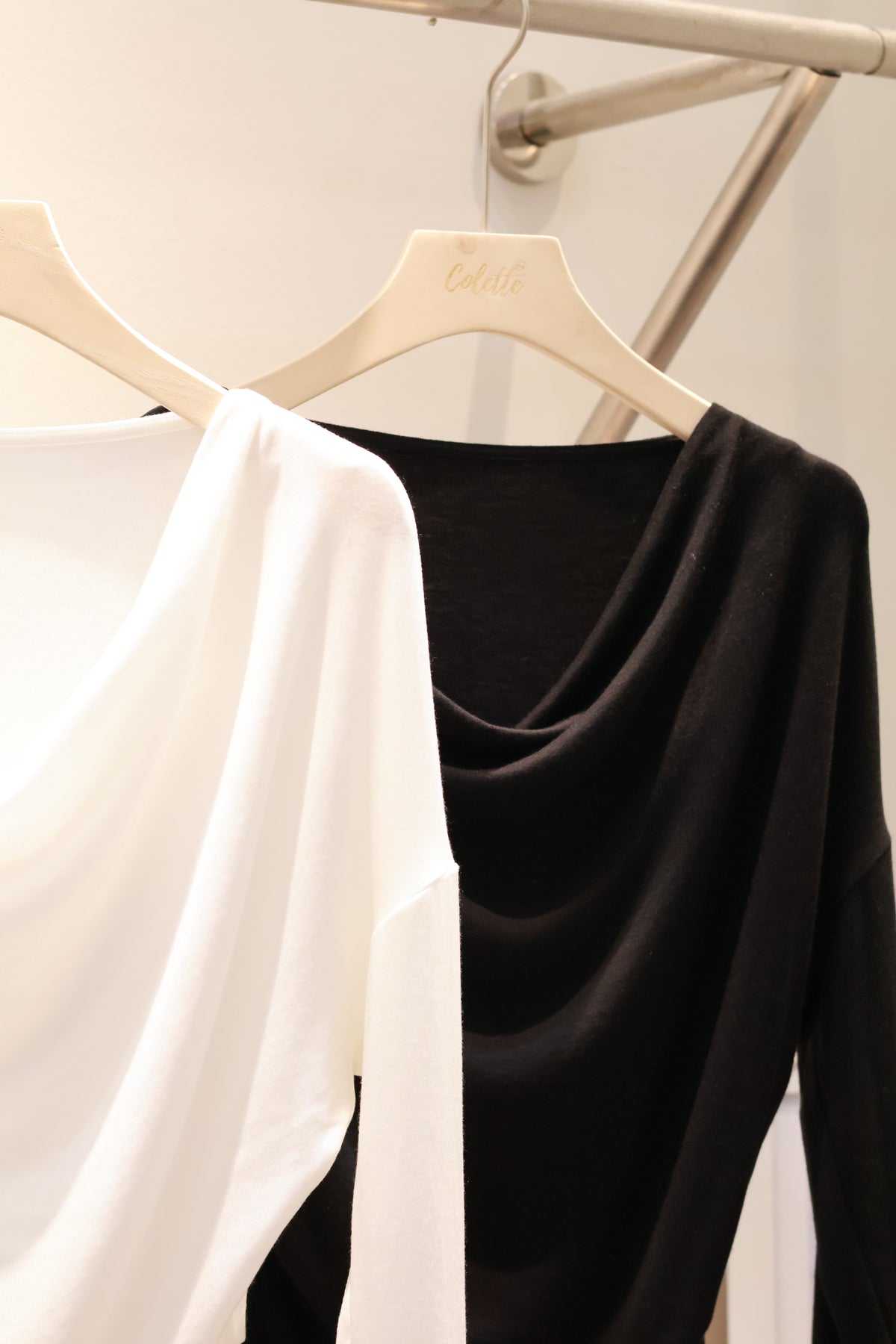 AUD Cowl Neck Long Sleeve Knit Top