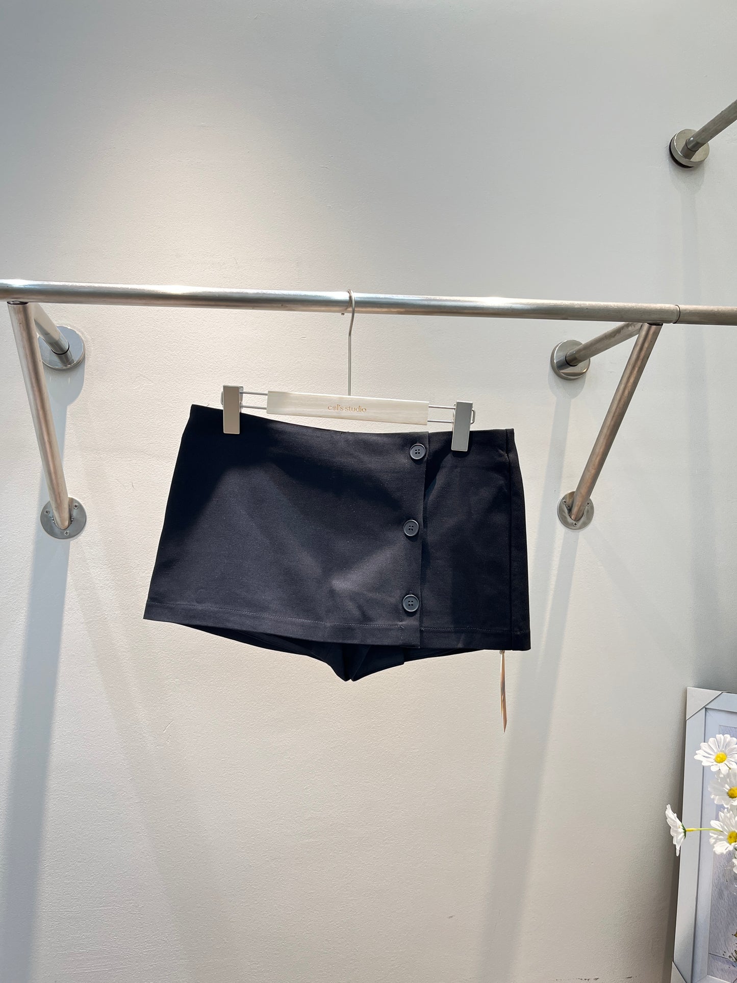 BUTTONS MINI SKIRT