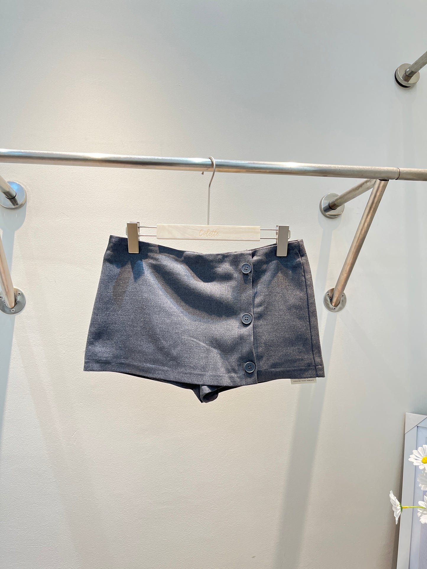 BUTTONS MINI SKIRT