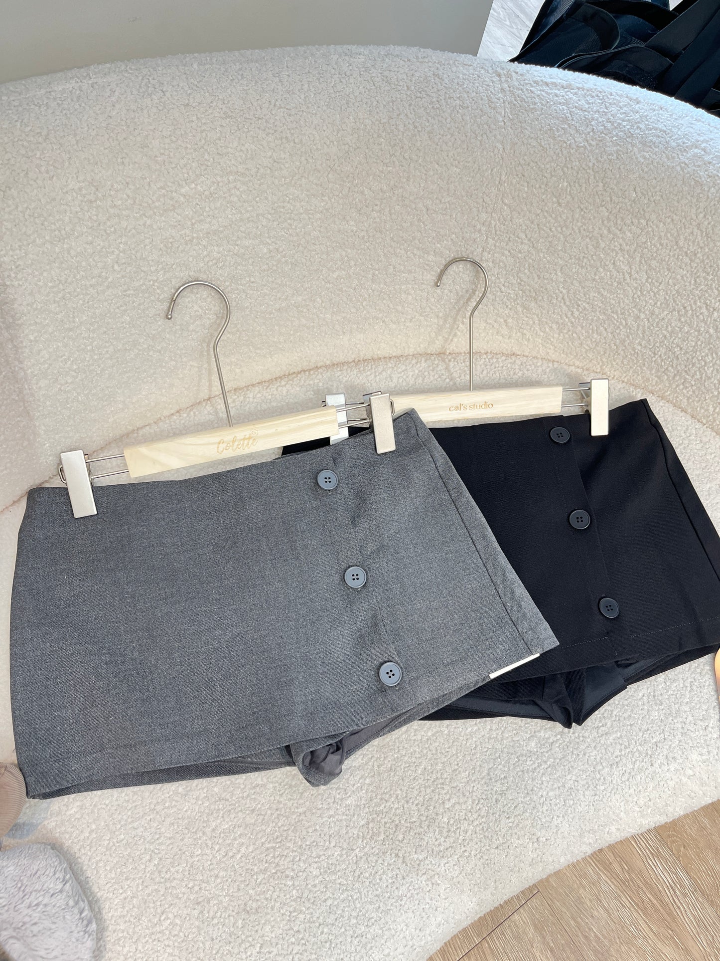 BUTTONS MINI SKIRT