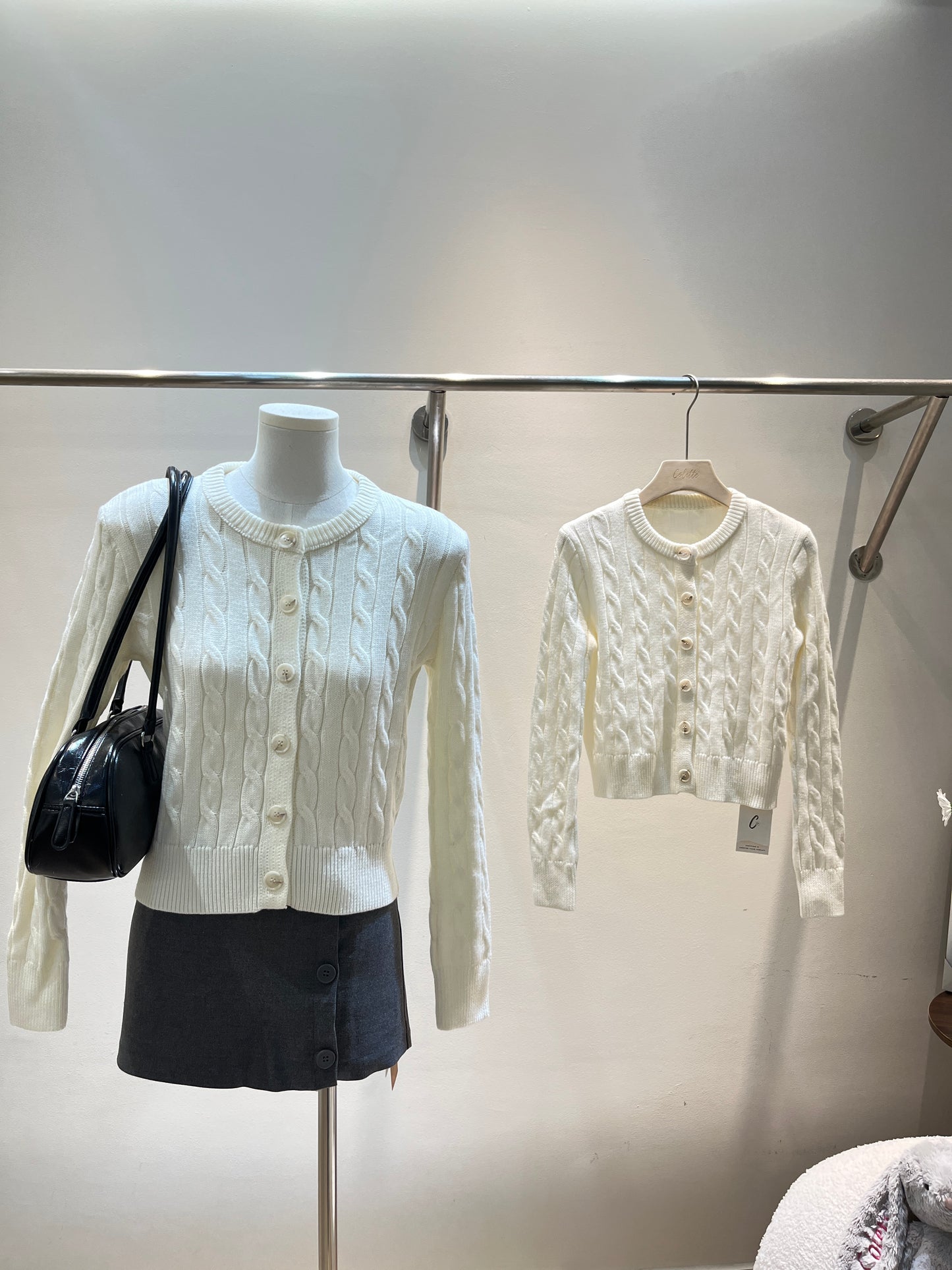 THICK KNITTED CARDIGAN