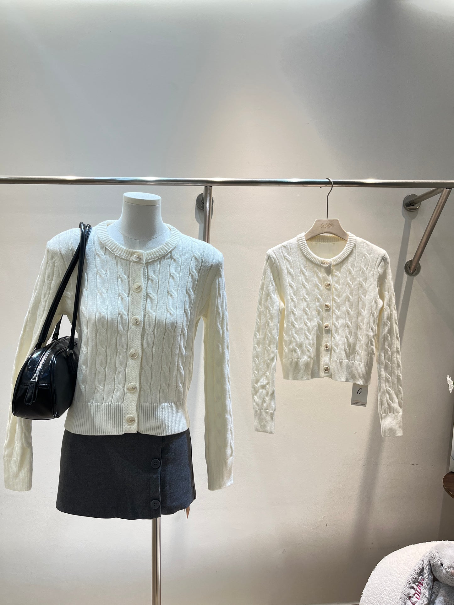 THICK KNITTED CARDIGAN