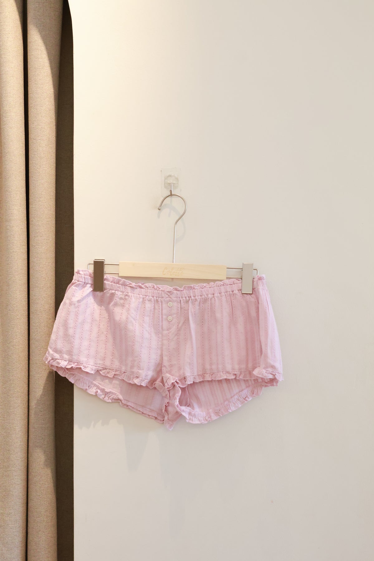BRANDY Poppy Plaid Shorts- PINK