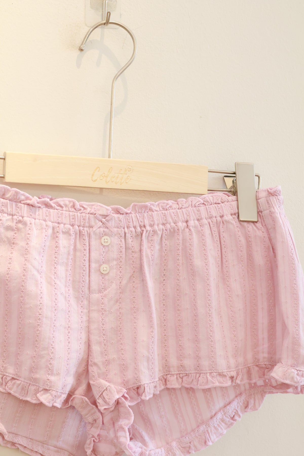 BRANDY Poppy Plaid Shorts- PINK
