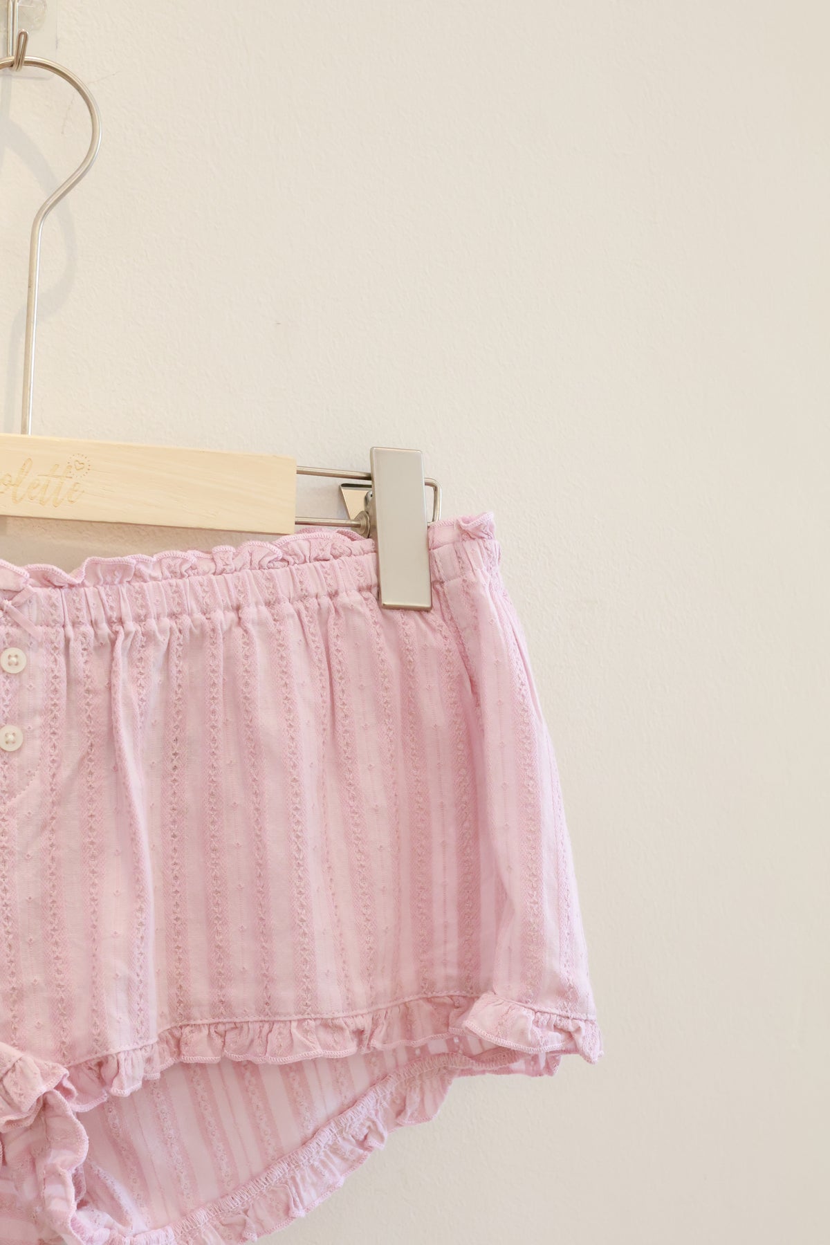 BRANDY Poppy Plaid Shorts- PINK