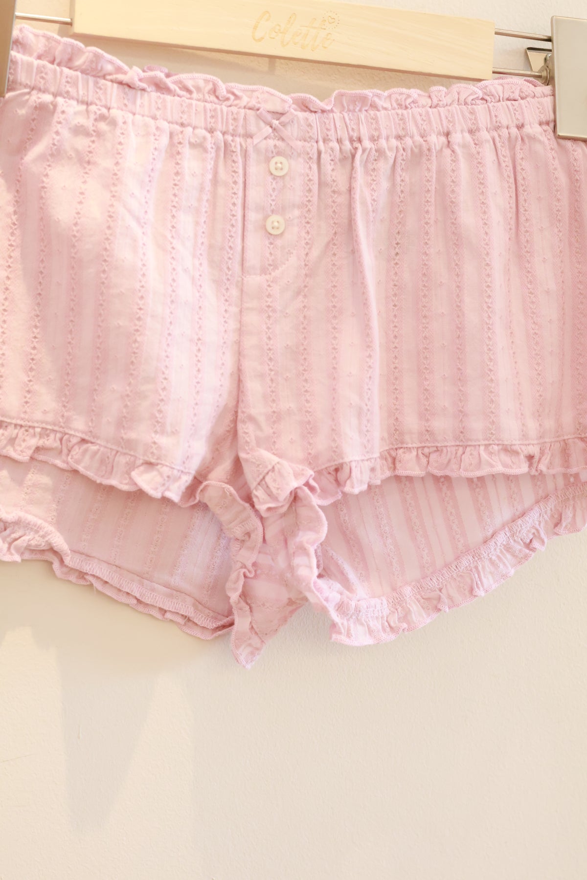 BRANDY Poppy Plaid Shorts- PINK