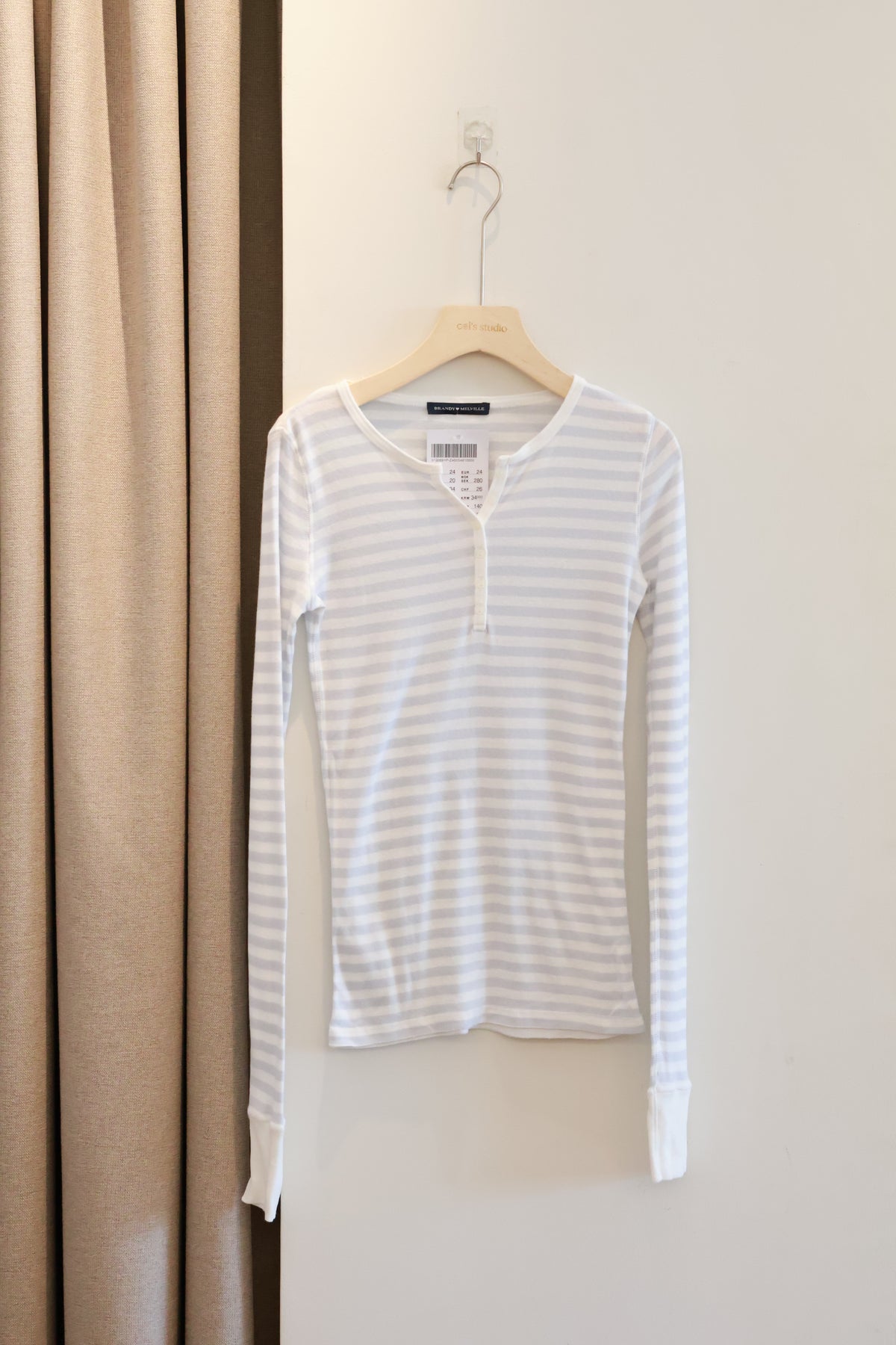 BRANDY Zelly Striped Top  -WHITE STRIPE