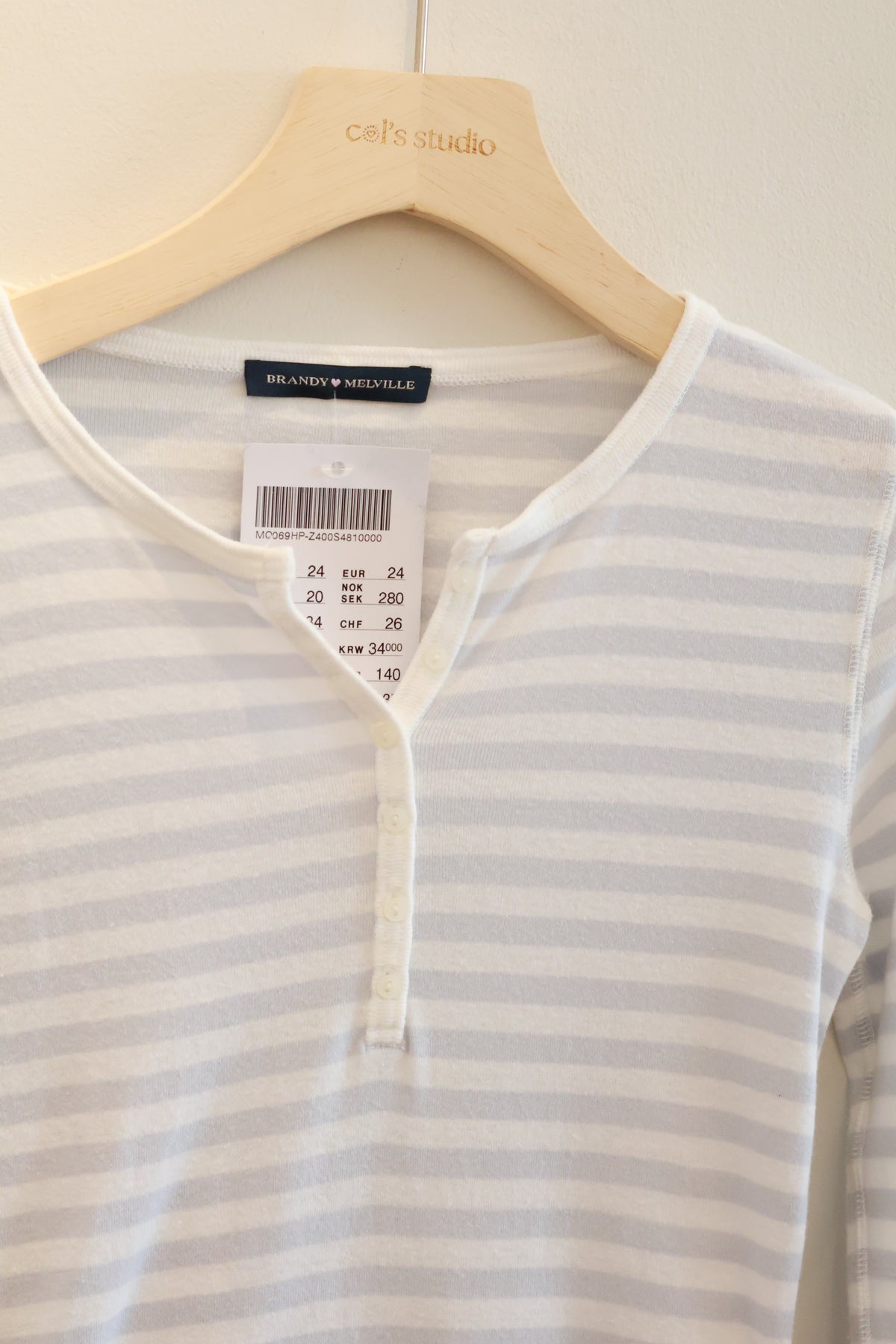 BRANDY Zelly Striped Top  -WHITE STRIPE
