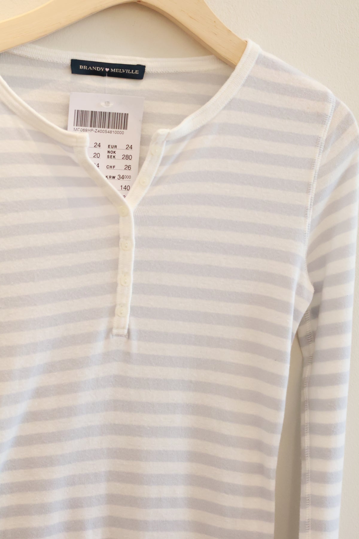 BRANDY Zelly Striped Top  -WHITE STRIPE