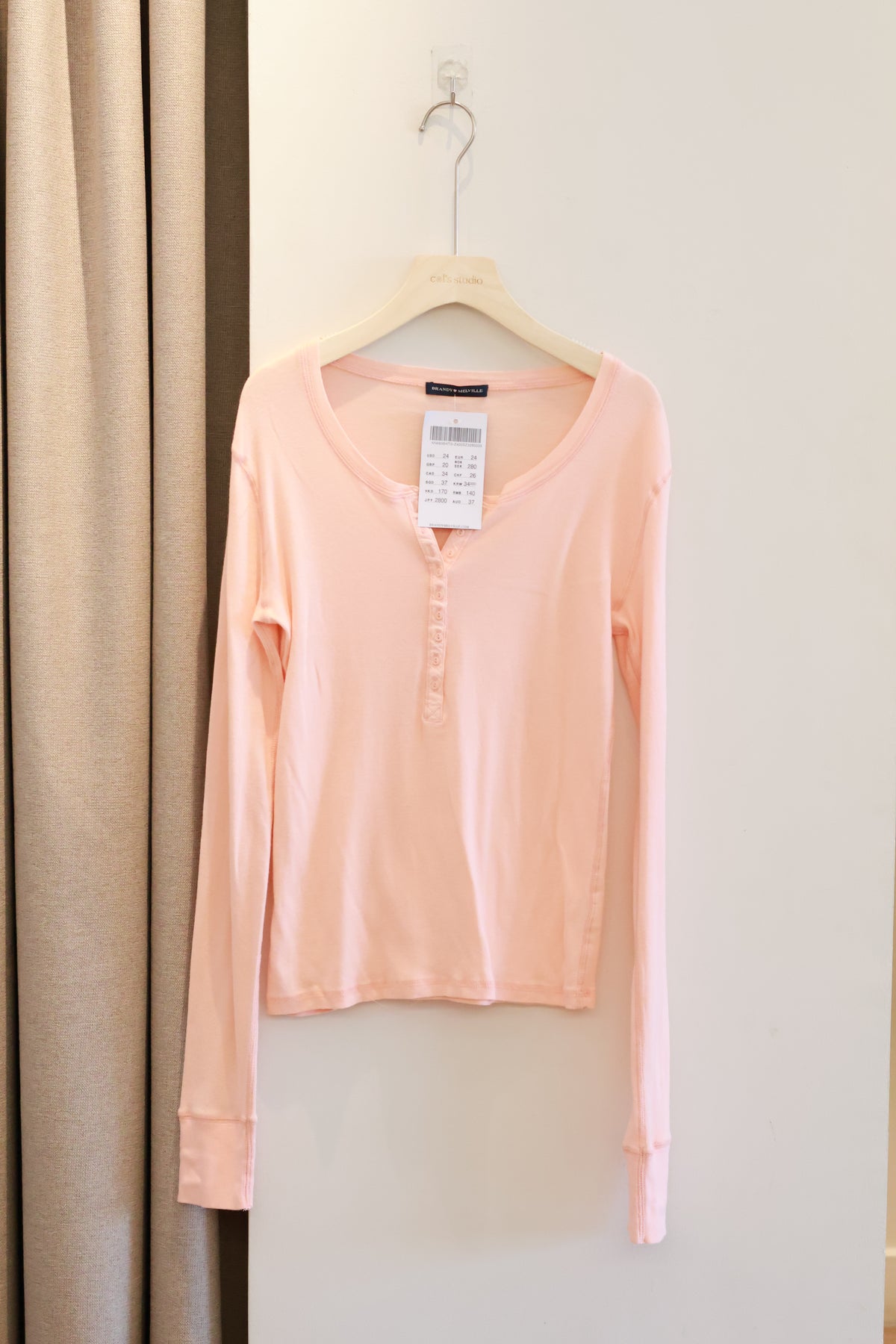 BRANDY Zelly Top- OCT  -LIGHT APRICOT