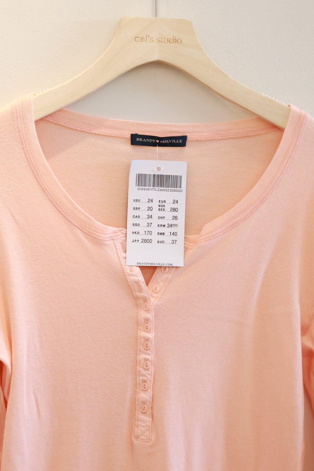 BRANDY Zelly Top- OCT  -LIGHT APRICOT
