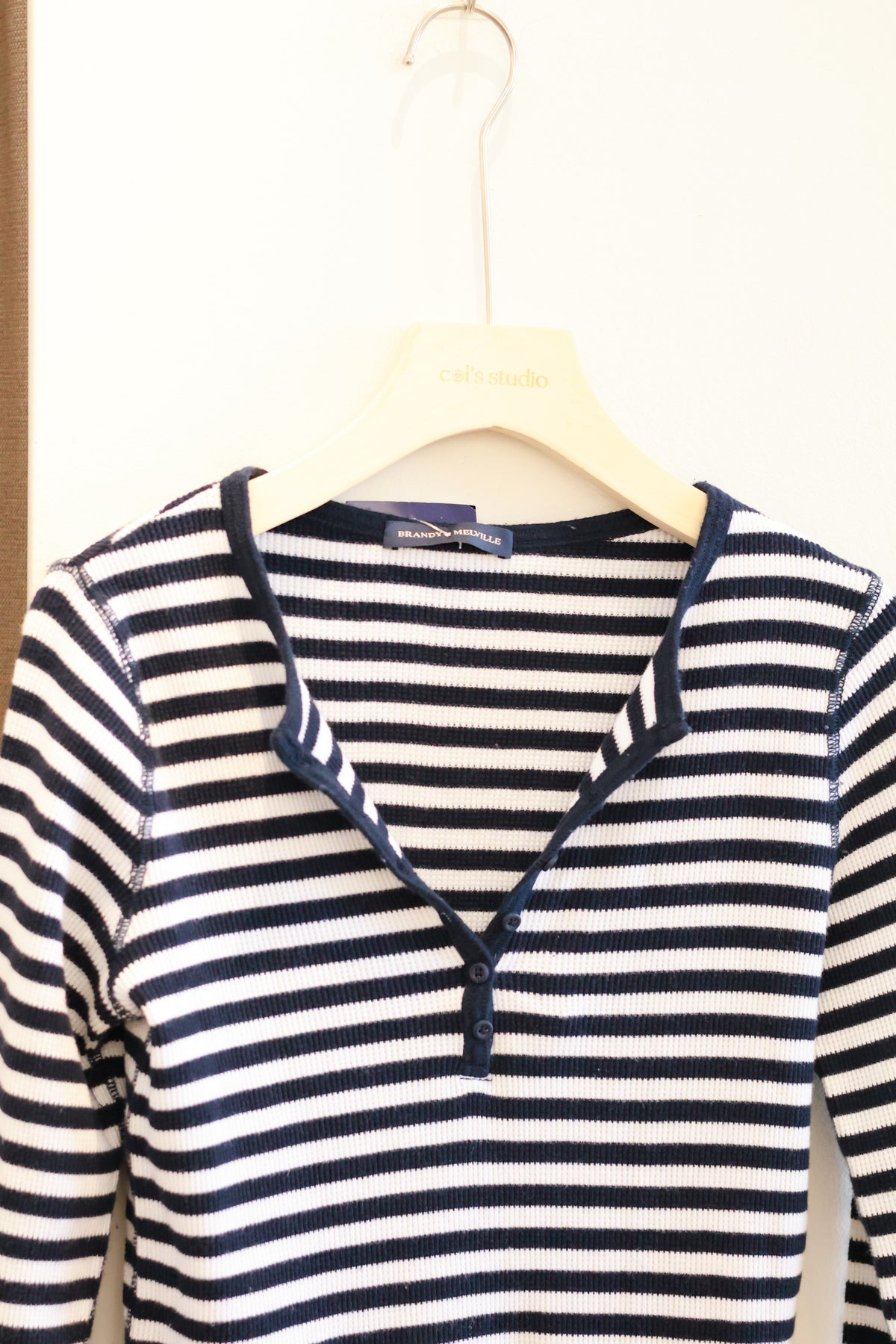 BRANDY Zelly Striped Top  -NAVY STRIPE