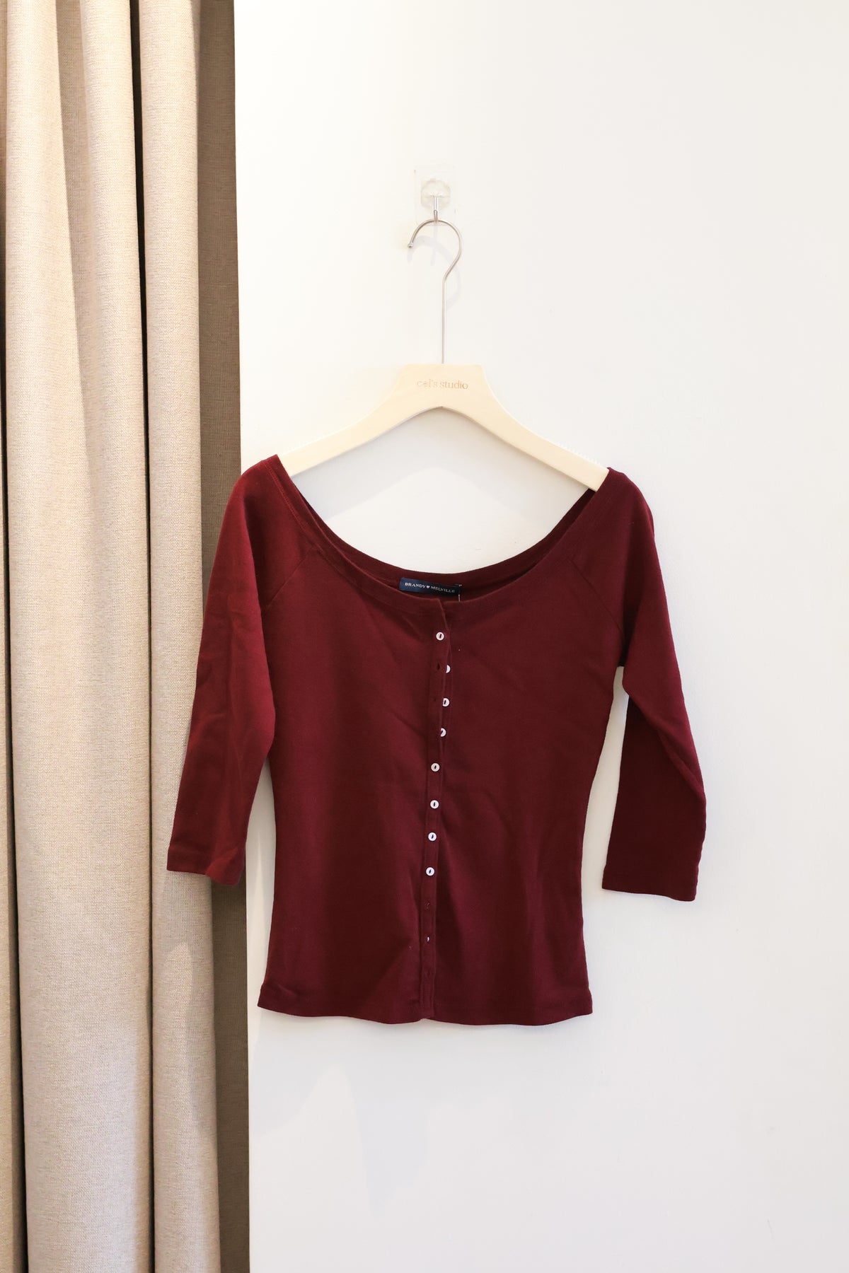 BRANDY Martha Top  -RED
