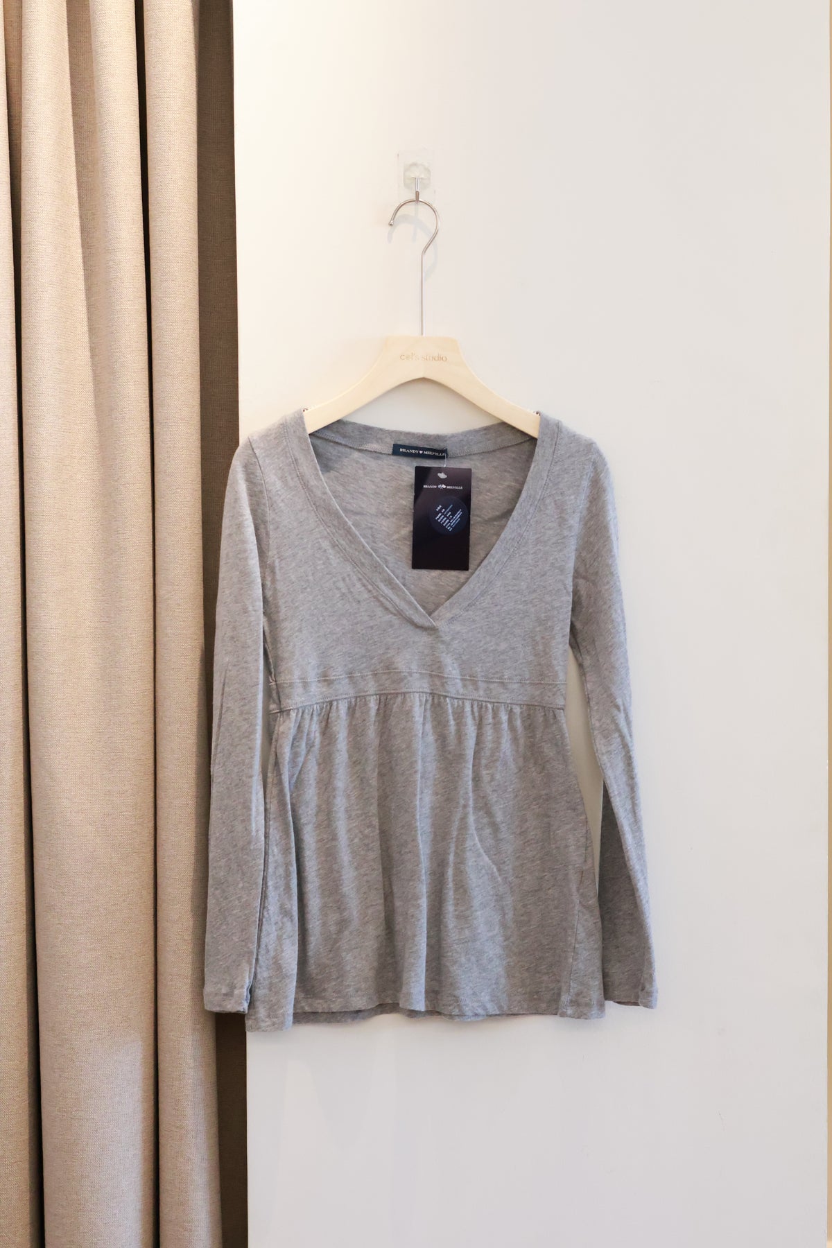 BRANDY Amelie Top  -GREY