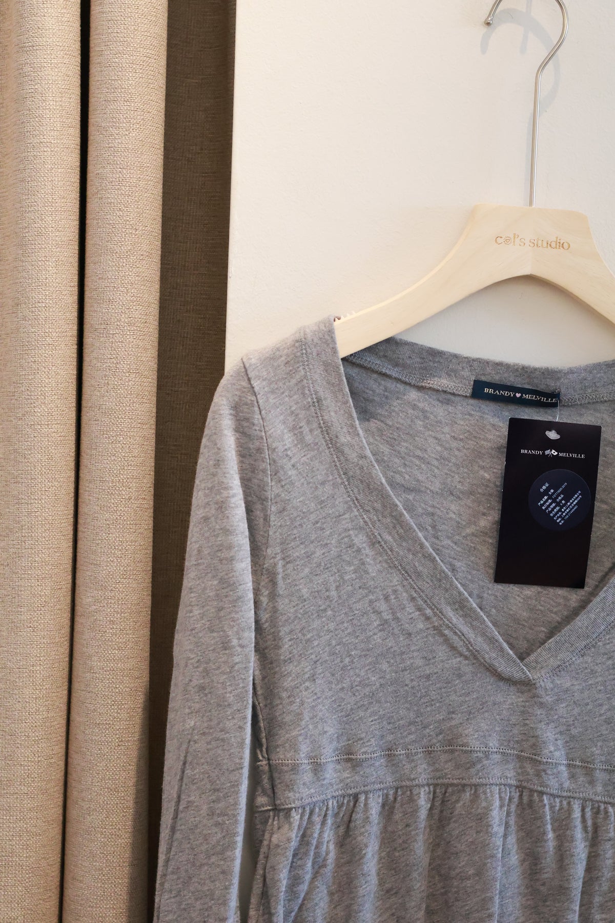 BRANDY Amelie Top  -GREY