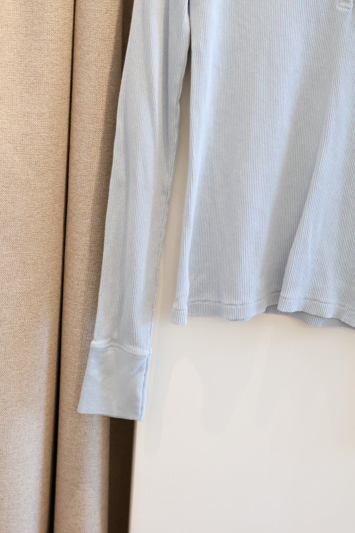 BRANDY Zelly Ribbed Top- BLUE