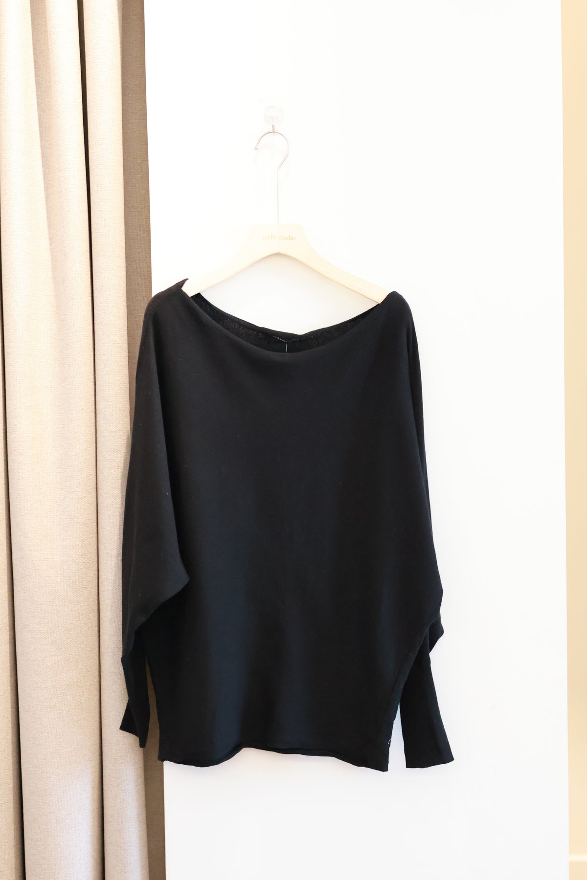 BRANDY Aina Top  -BLACK KNIT