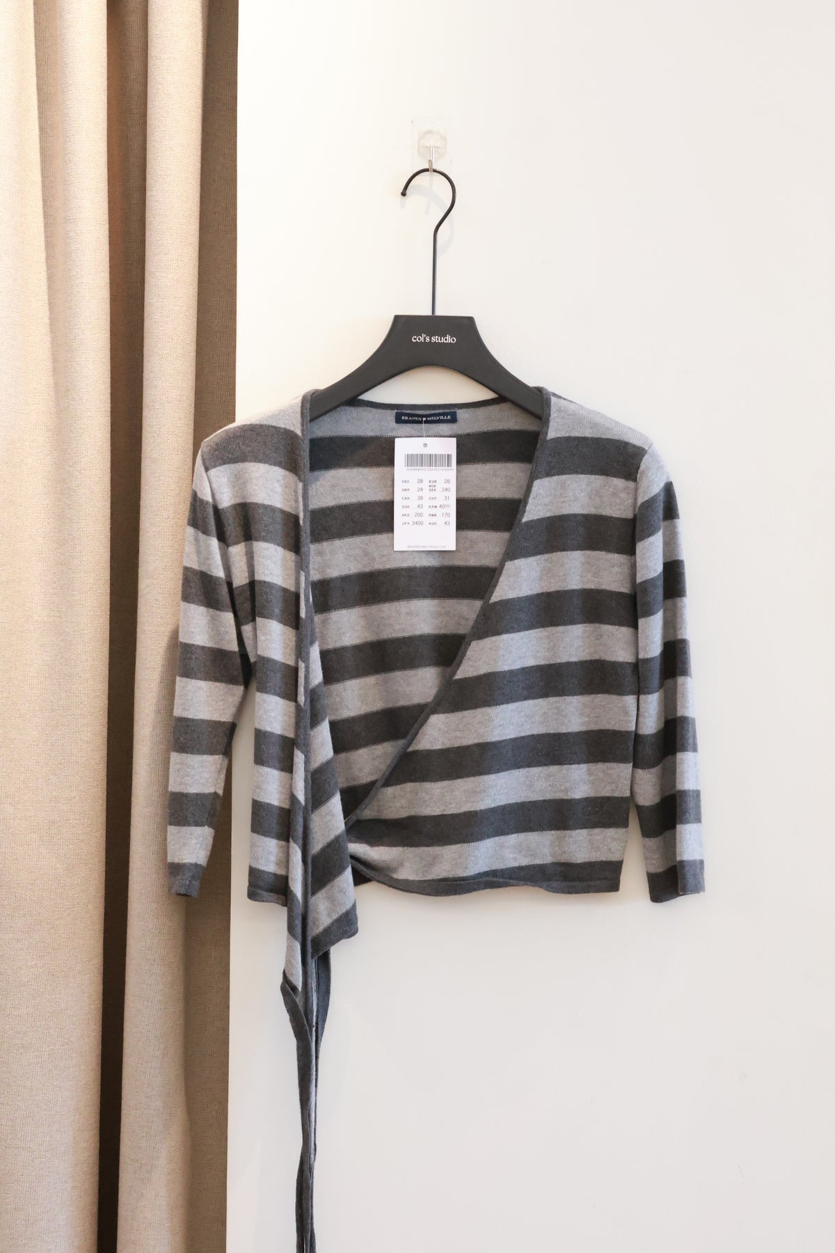 BRANDY Clara Wrap Top  -STRIPES
