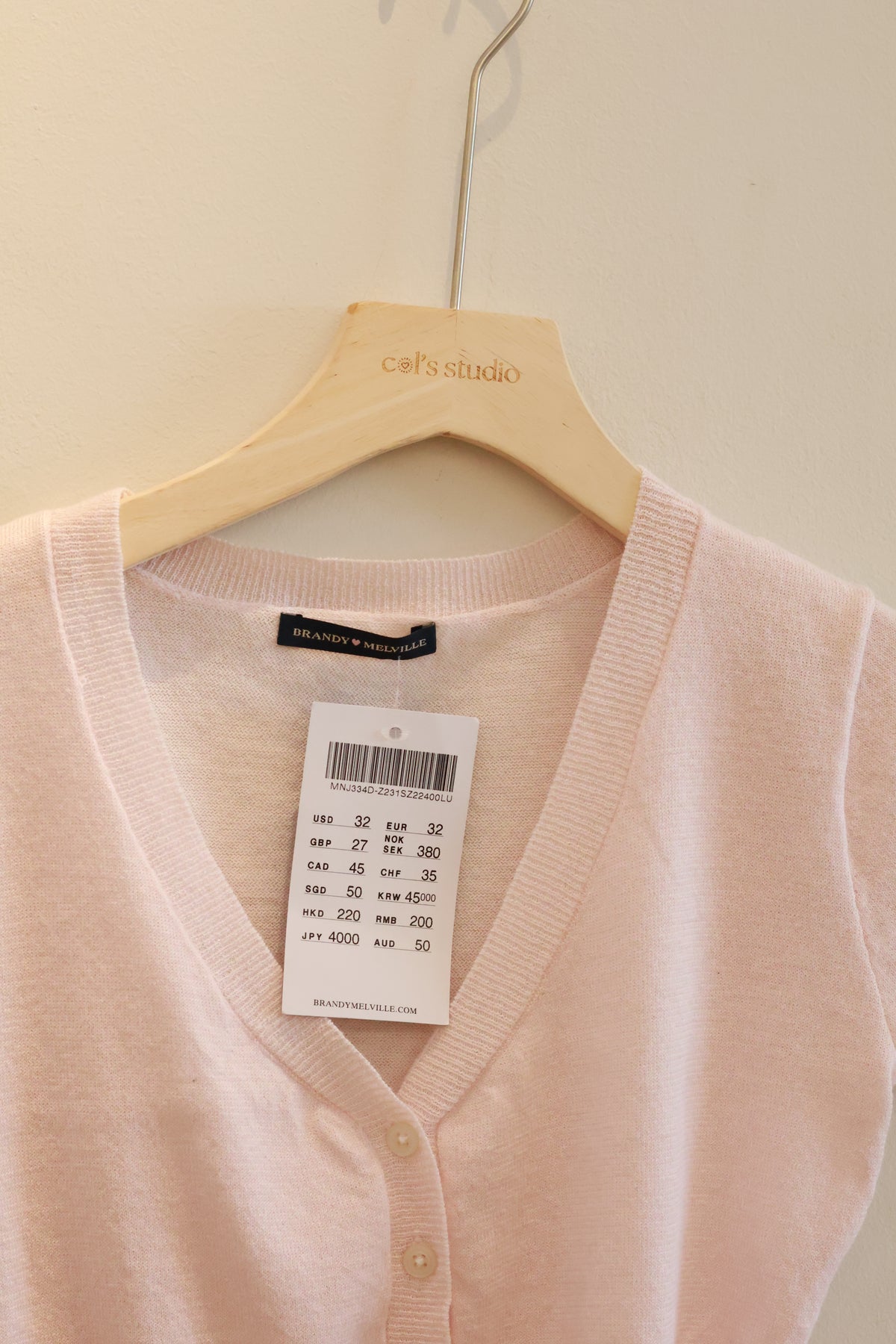 BRANDY Zoa Cardigan  -PINK