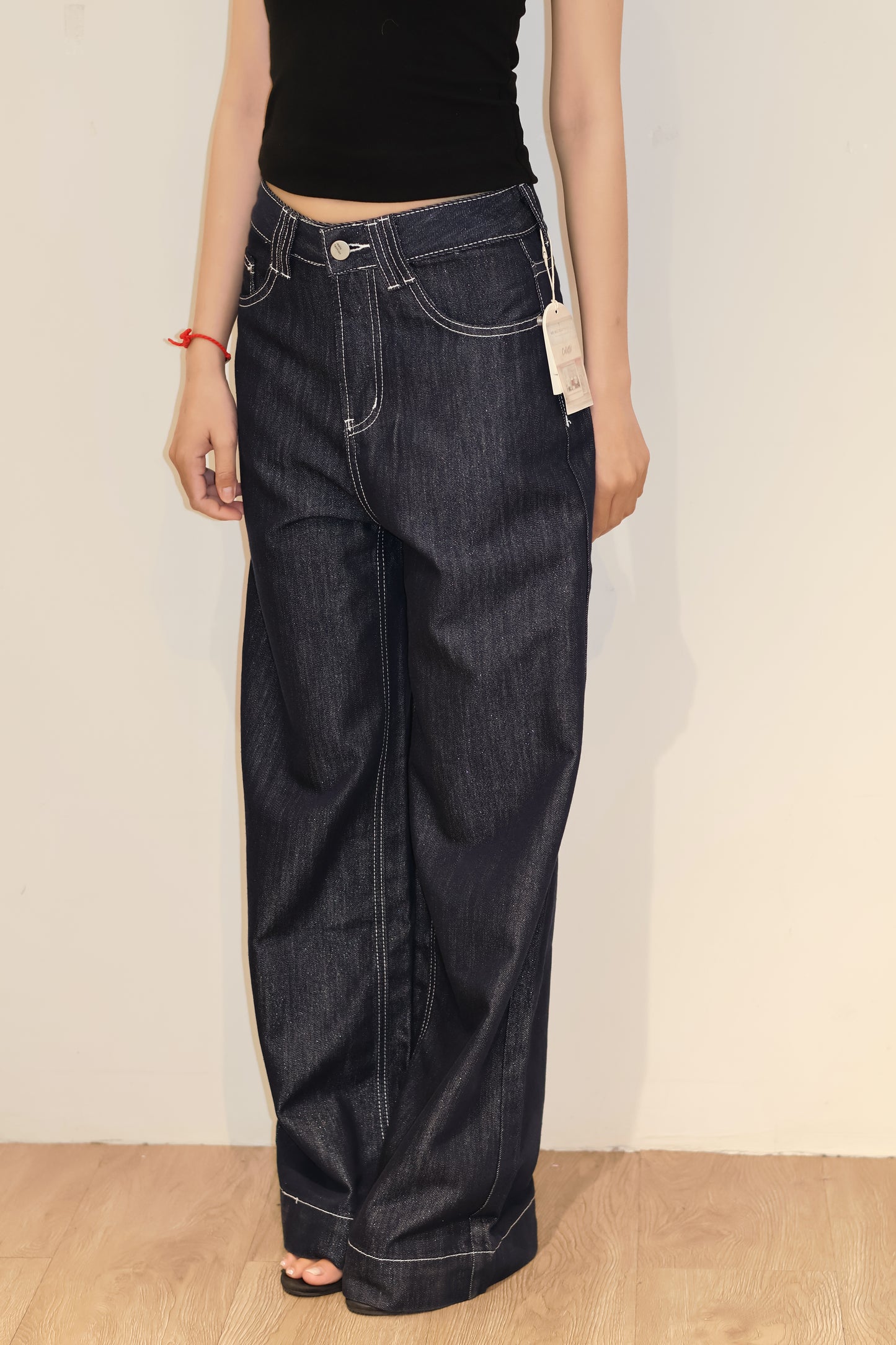 NAVY BAGGY DENIM JEANS