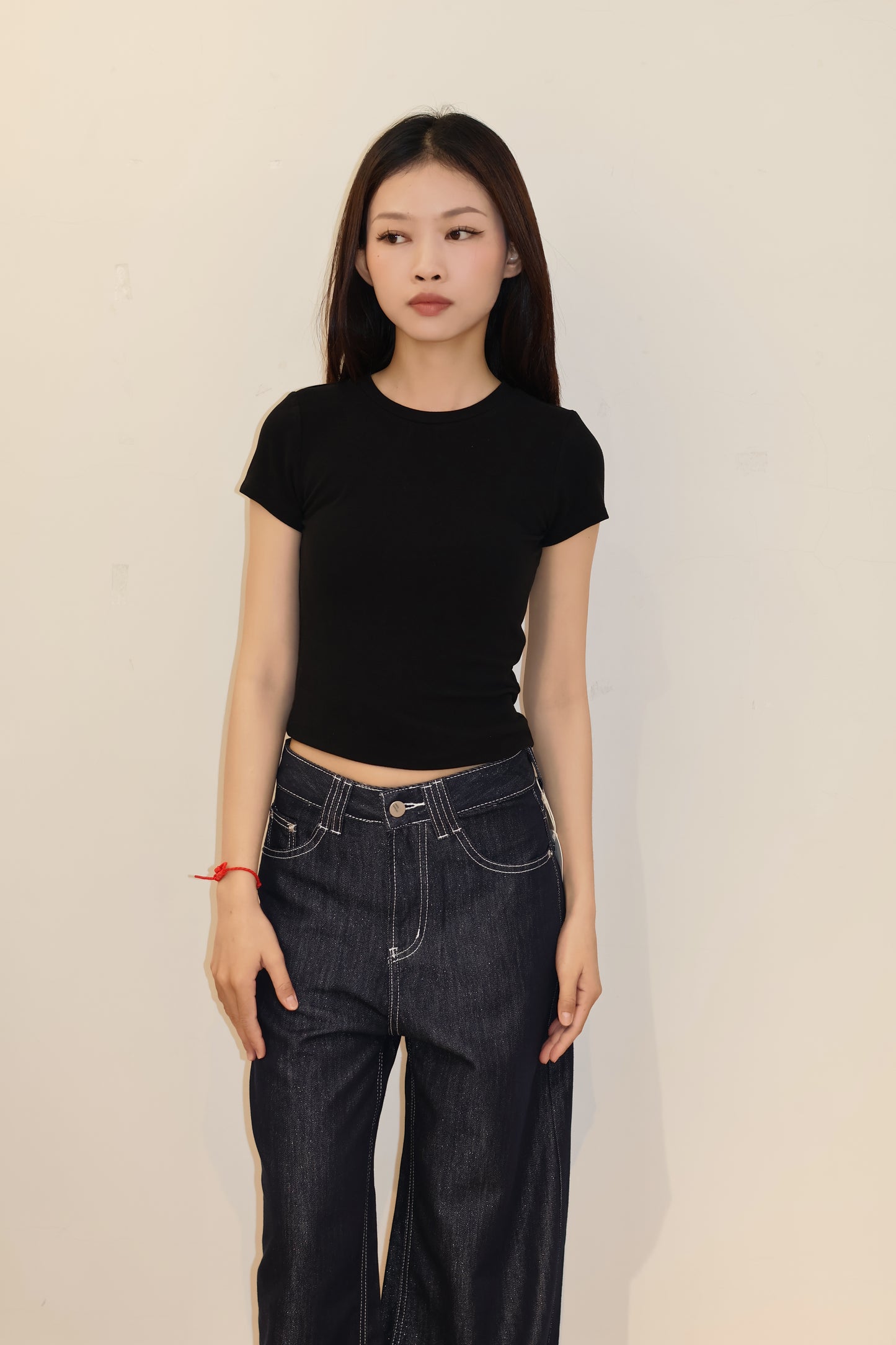 NAVY BAGGY DENIM JEANS