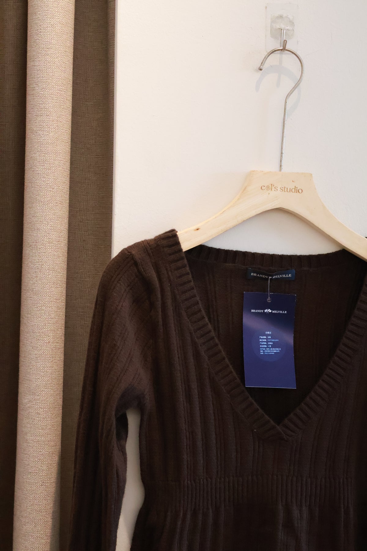 BRANDY Amelie Sweater  -BROWN