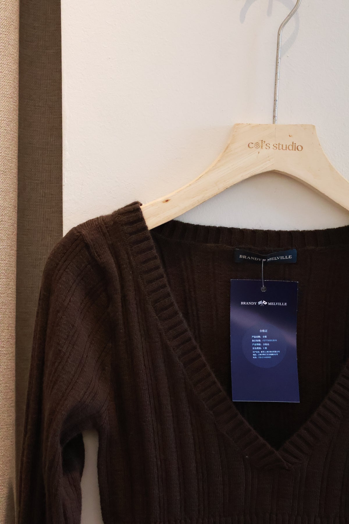 BRANDY Amelie Sweater  -BROWN