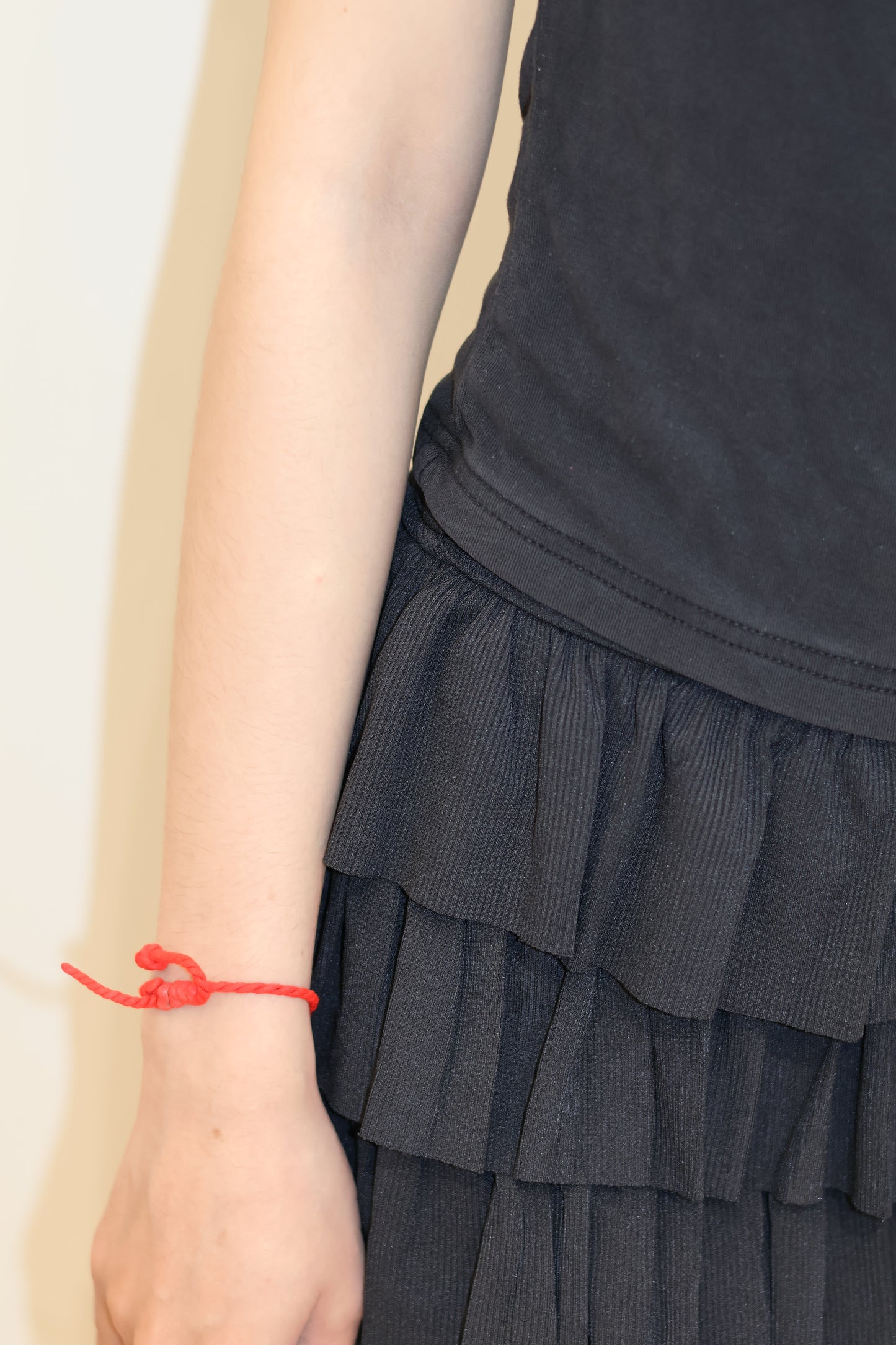 Ruffled mini skirt