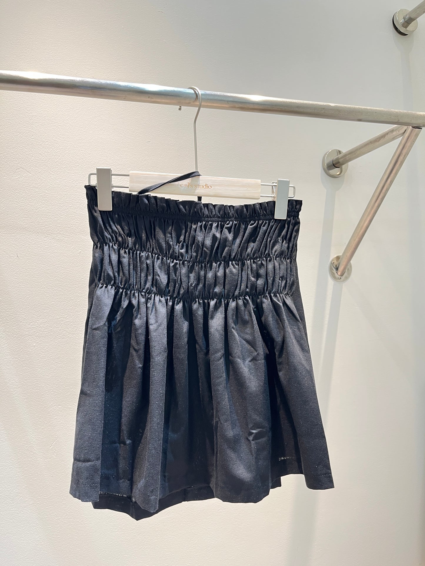 Side strap black flowy top