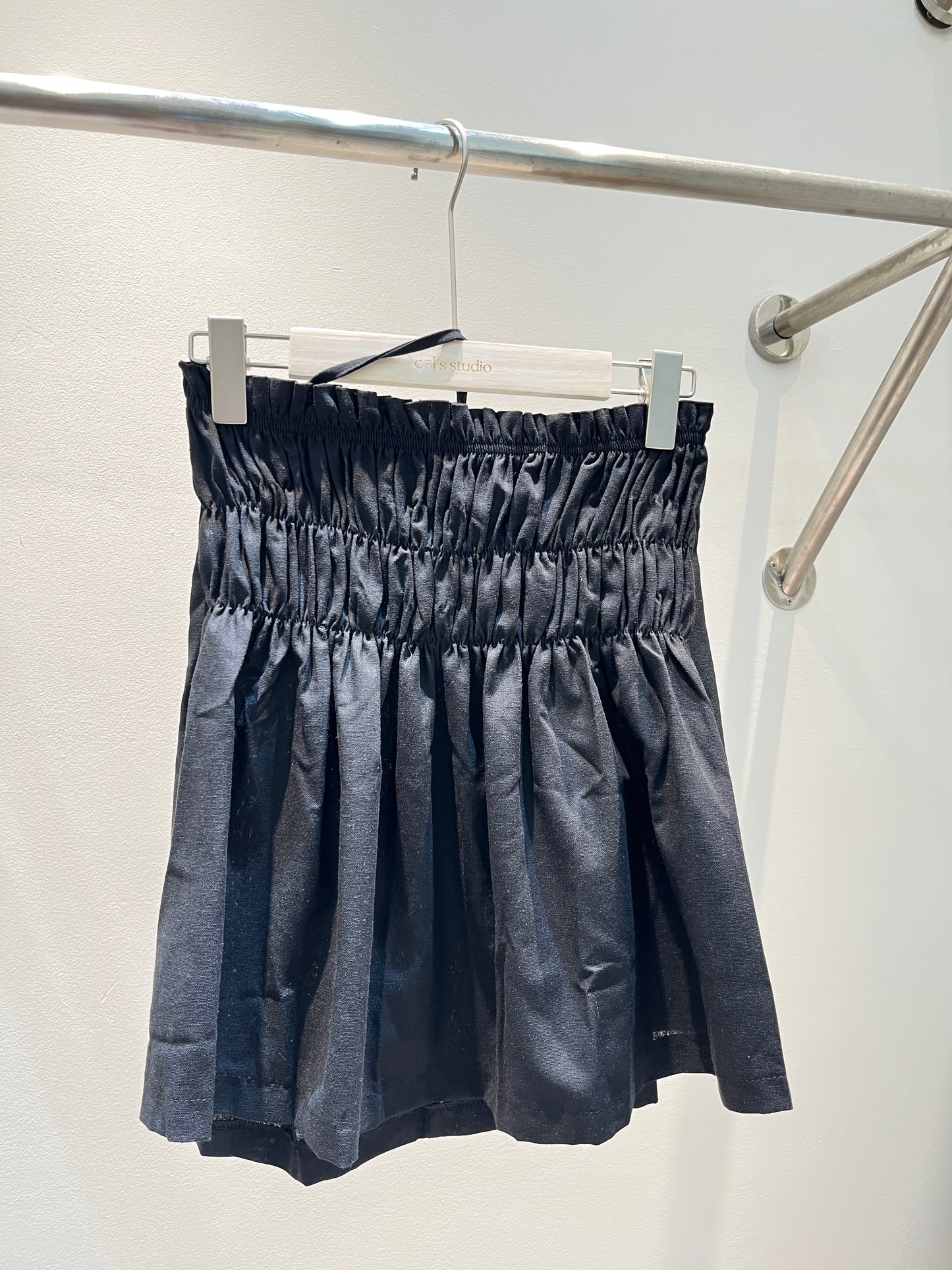 Side strap black flowy top