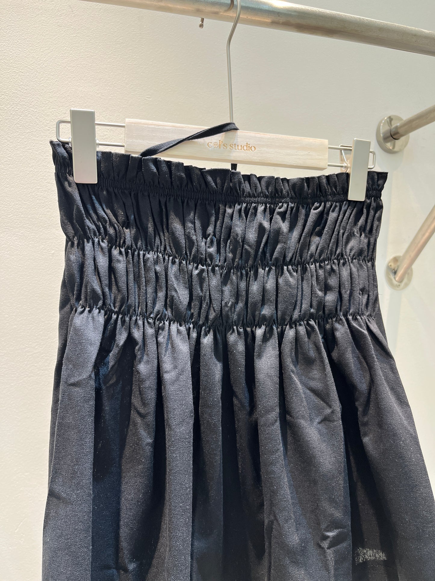 Side strap black flowy top