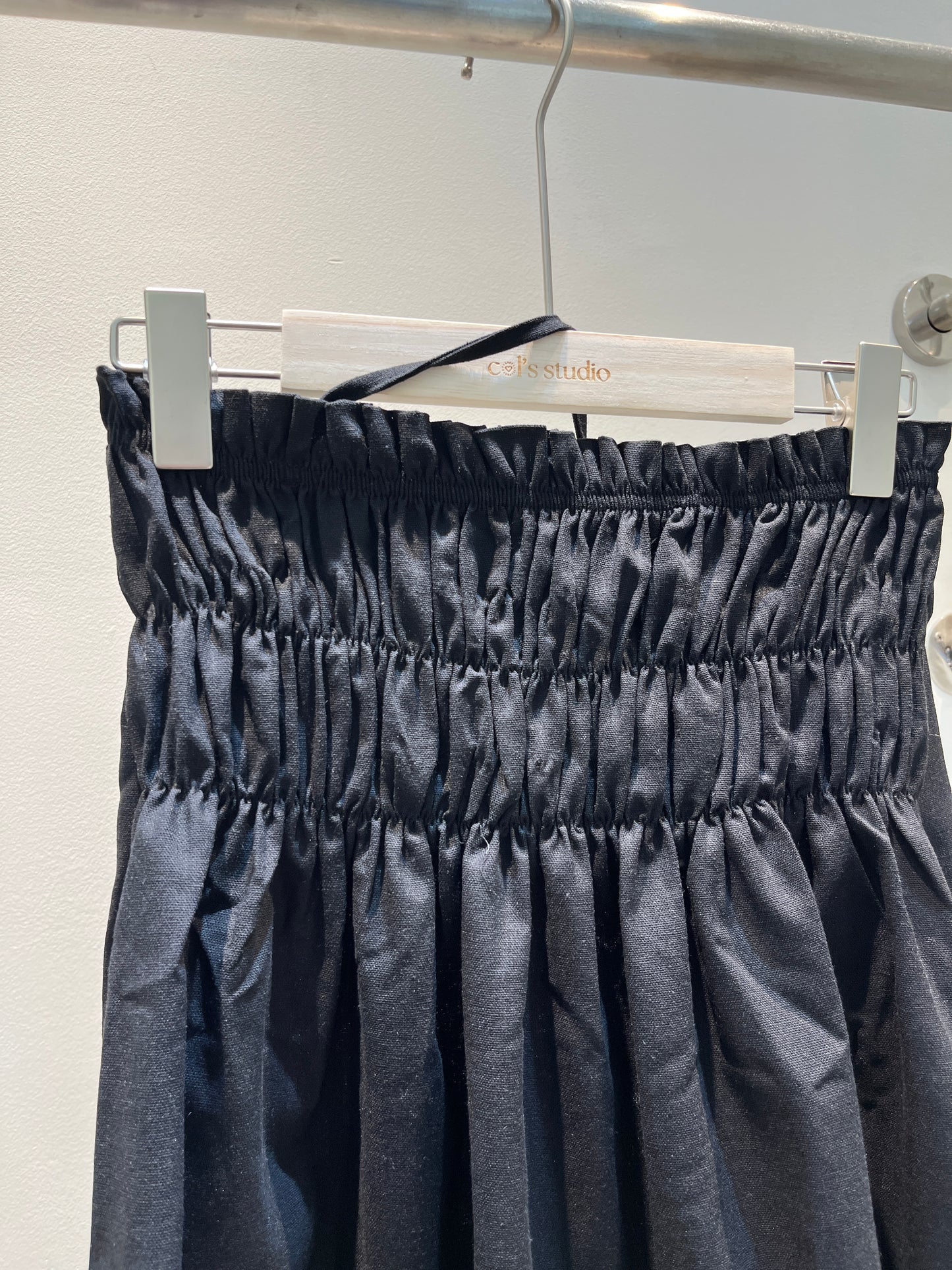 Side strap black flowy top