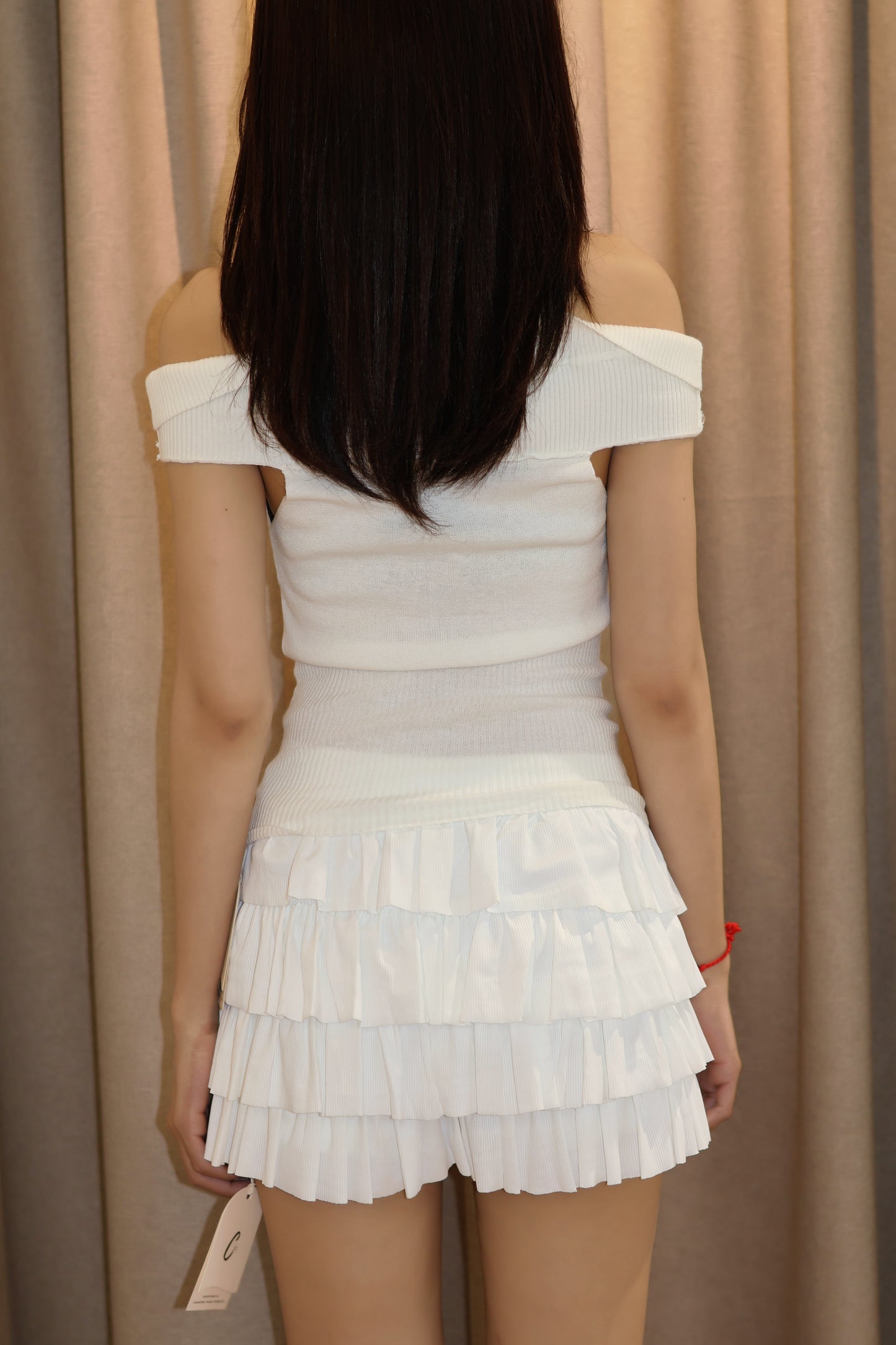 Ruffled mini skirt