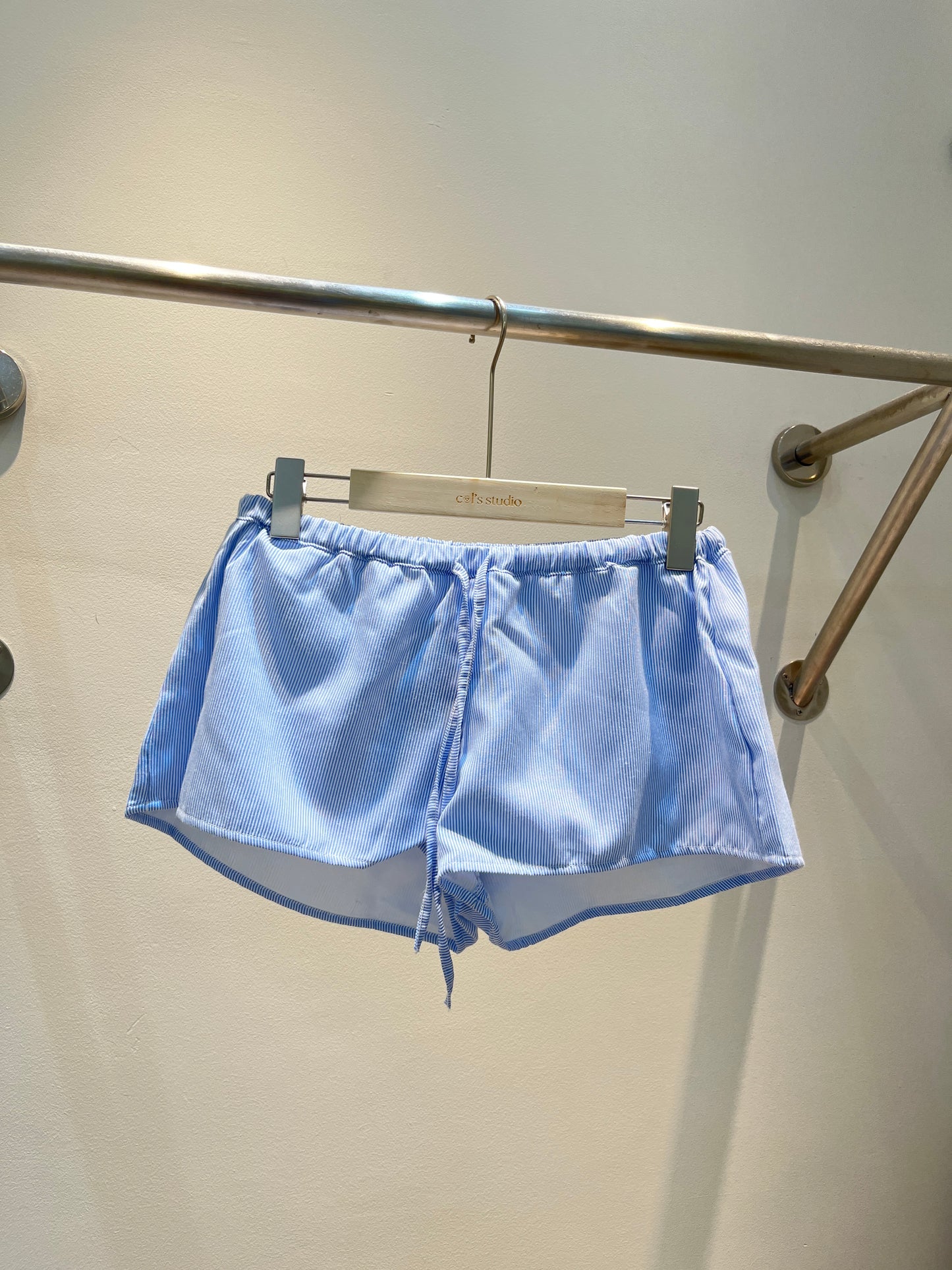 Plain summer shorts (BLUE STRIPES)