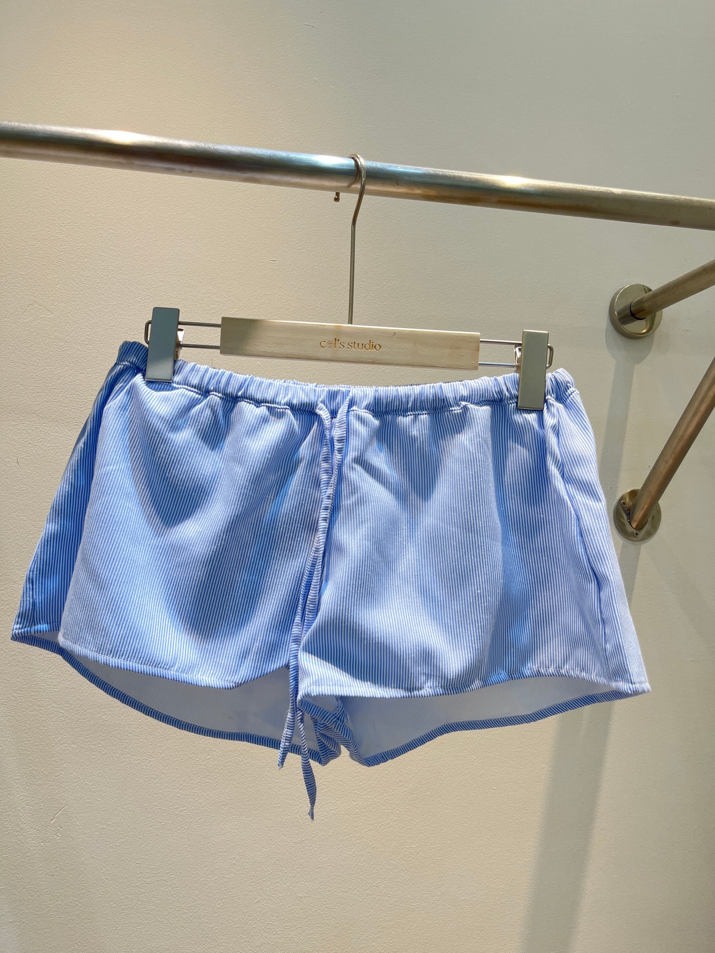 Plain summer shorts (BLUE STRIPES)