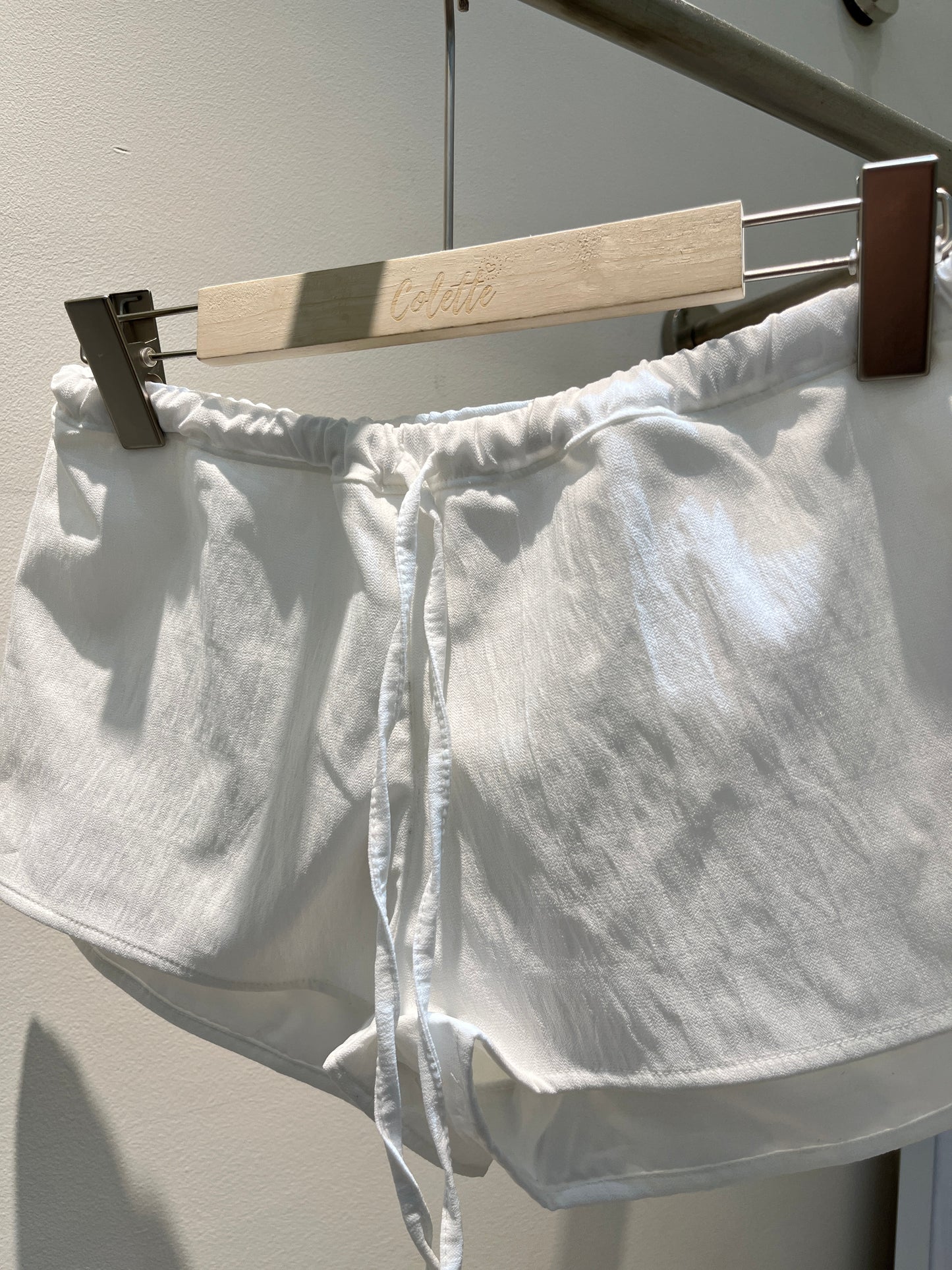 Plain summer shorts (WHITE)