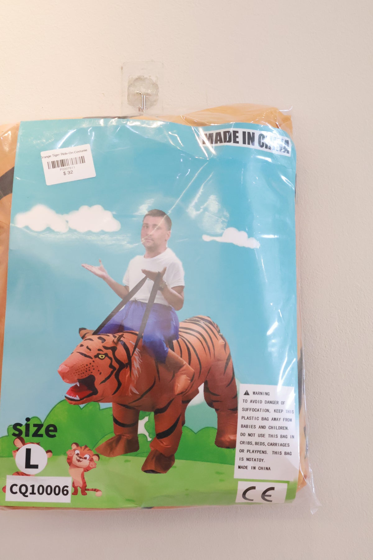 Orange Tiger Ride-On Costume