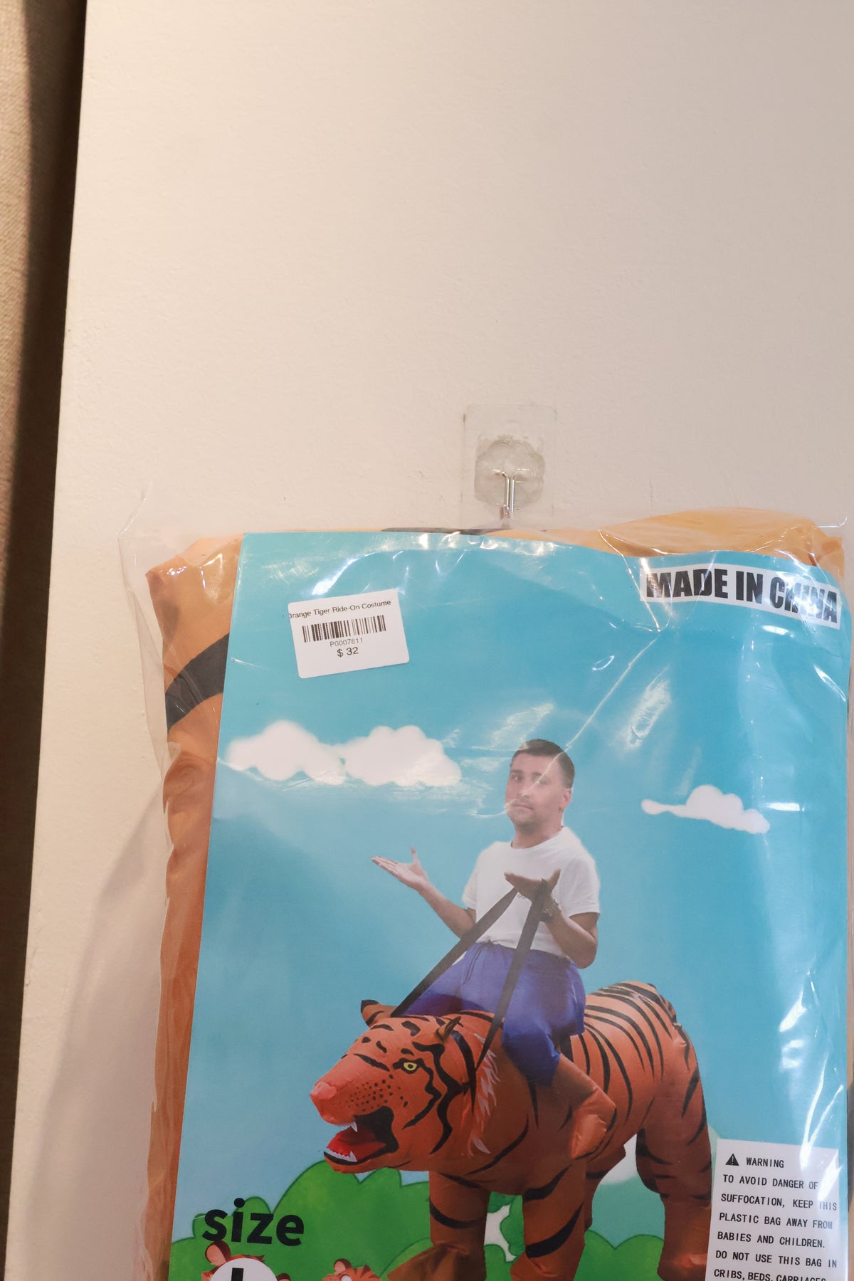 Orange Tiger Ride-On Costume