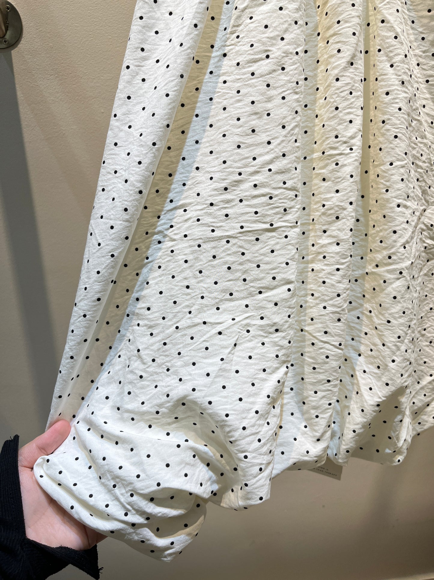 Polkadot print puffy top