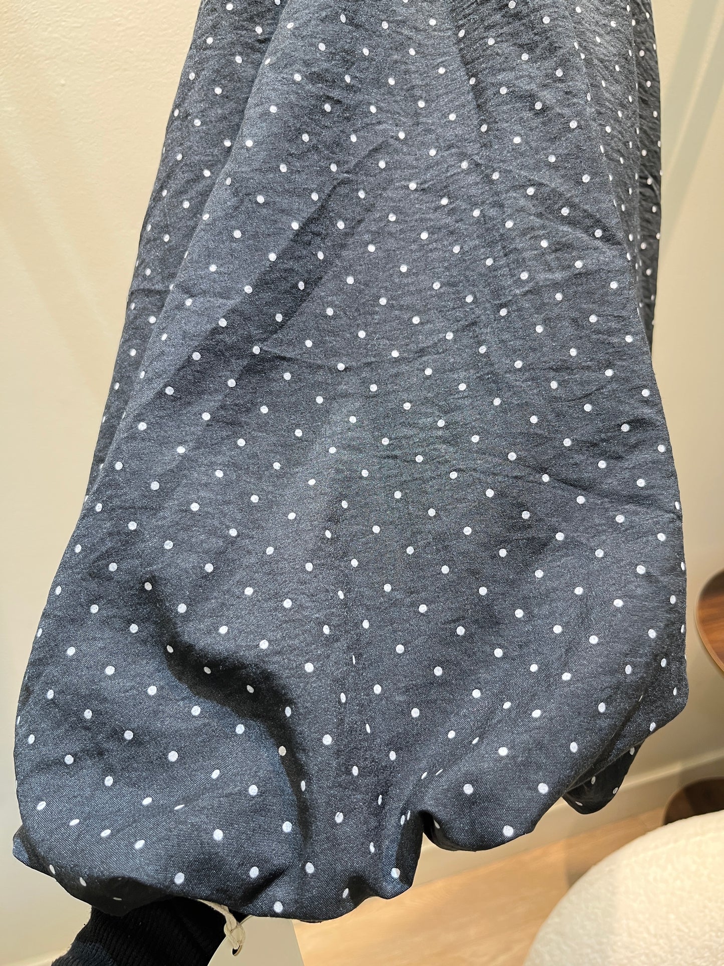 Polkadot print puffy top