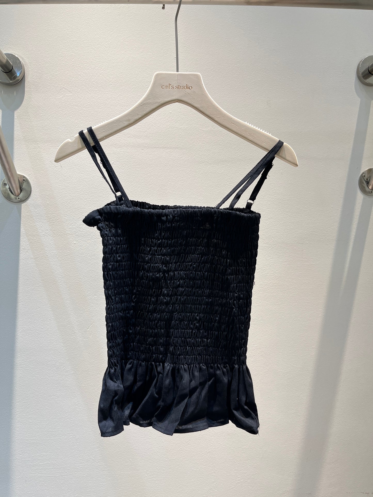 Black flowy summer top