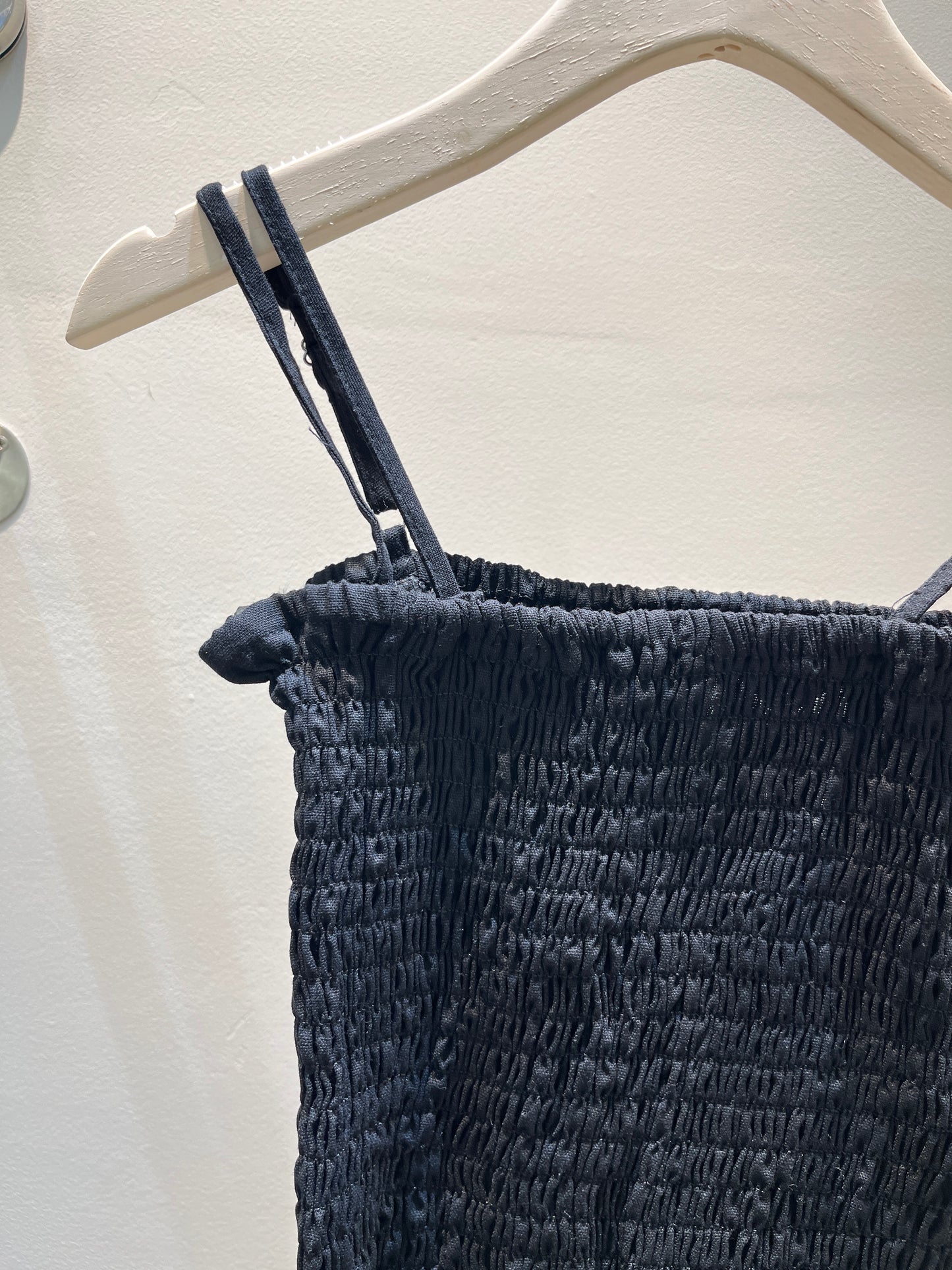 Black flowy summer top