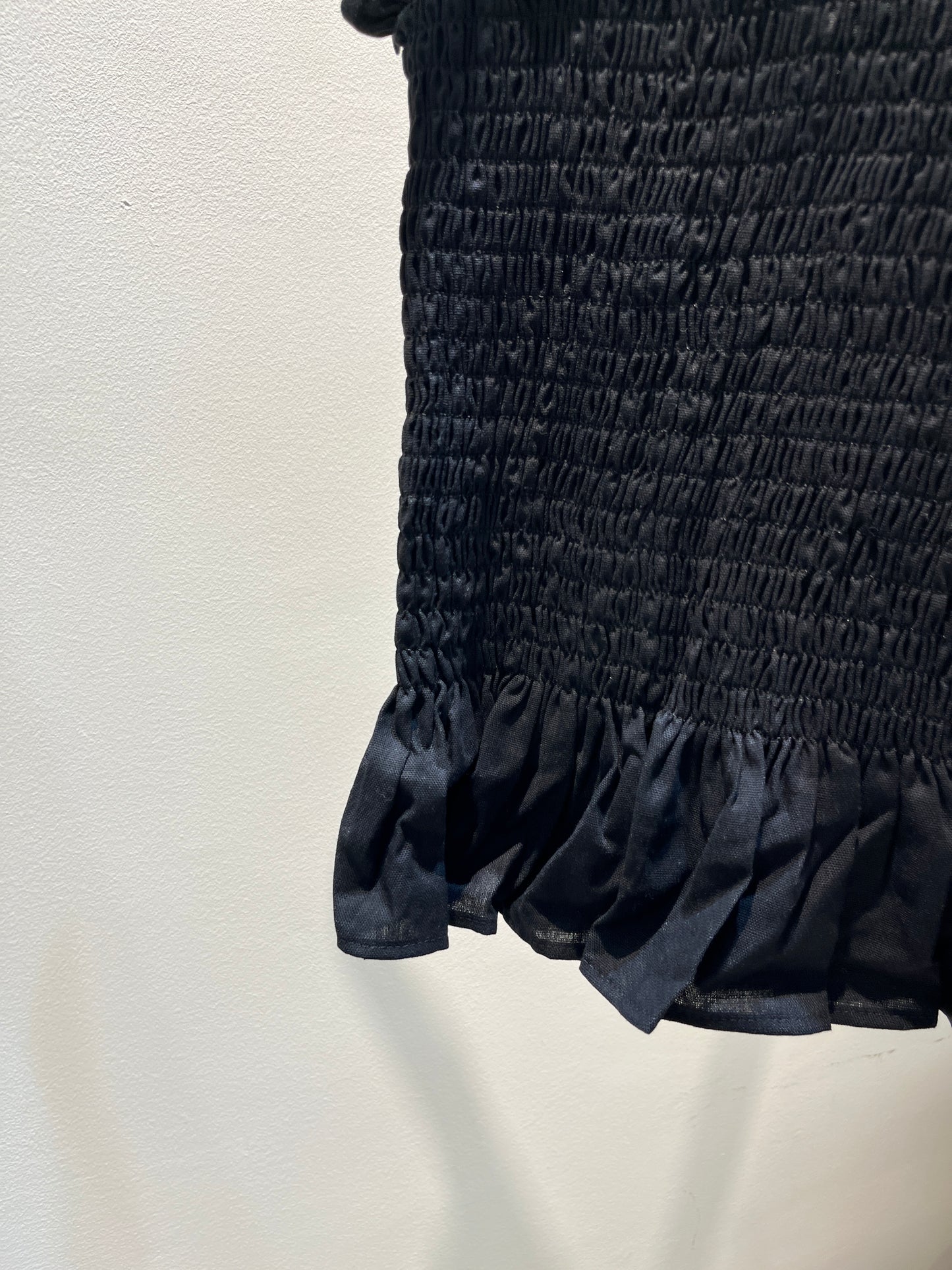 Black flowy summer top