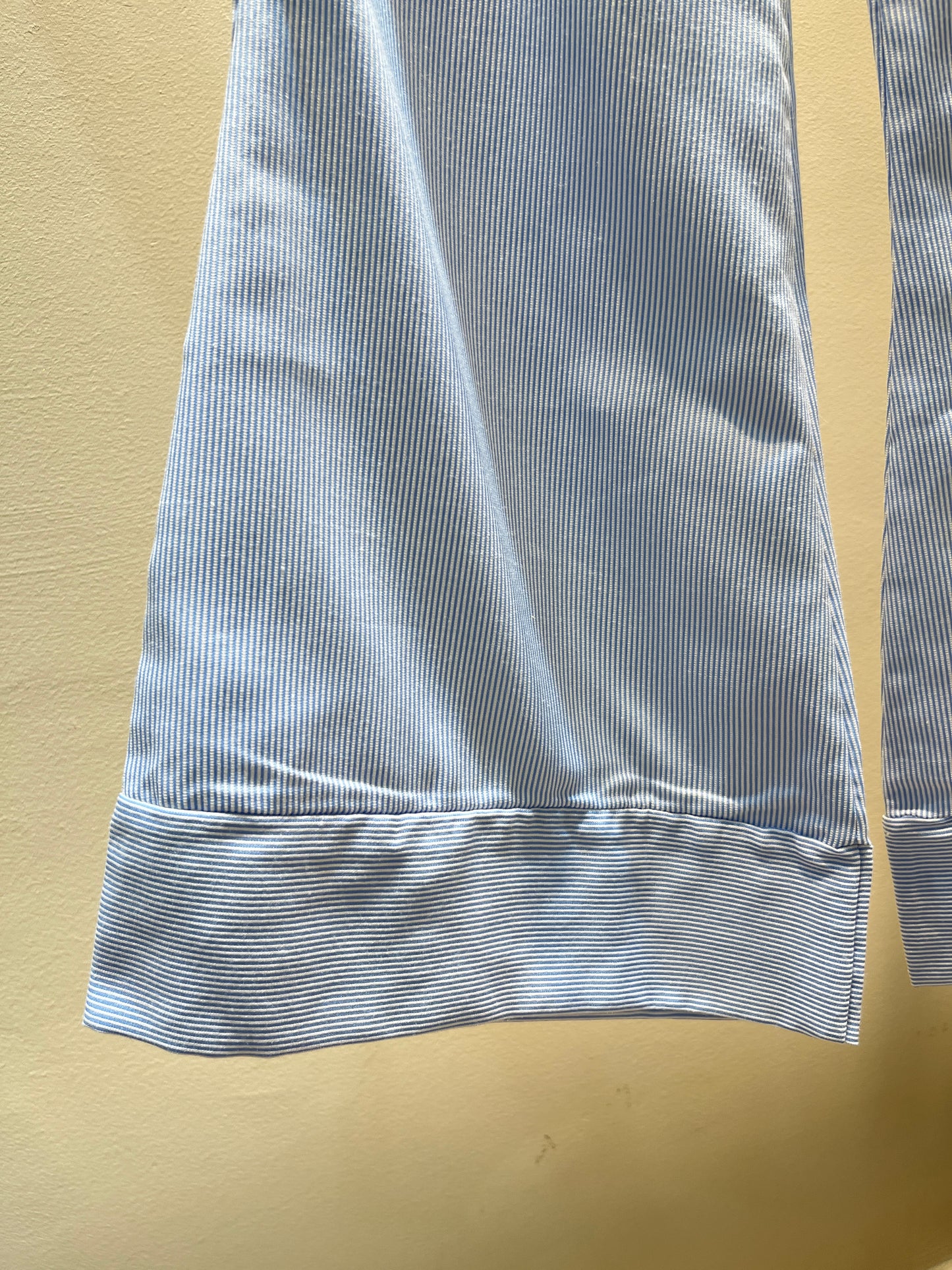 Flared blue stripes pants