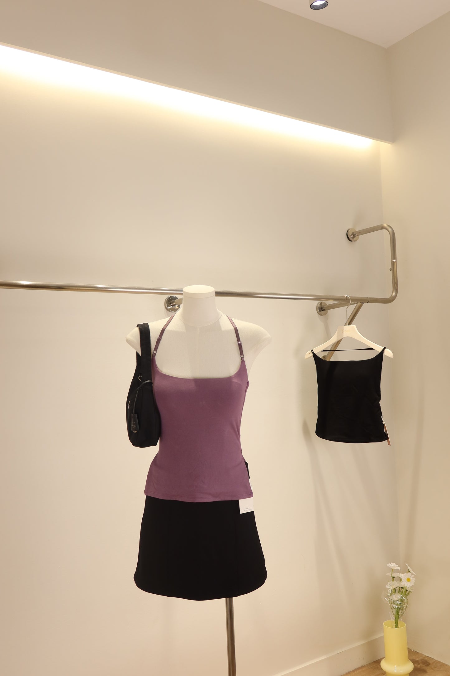 Side cut halter